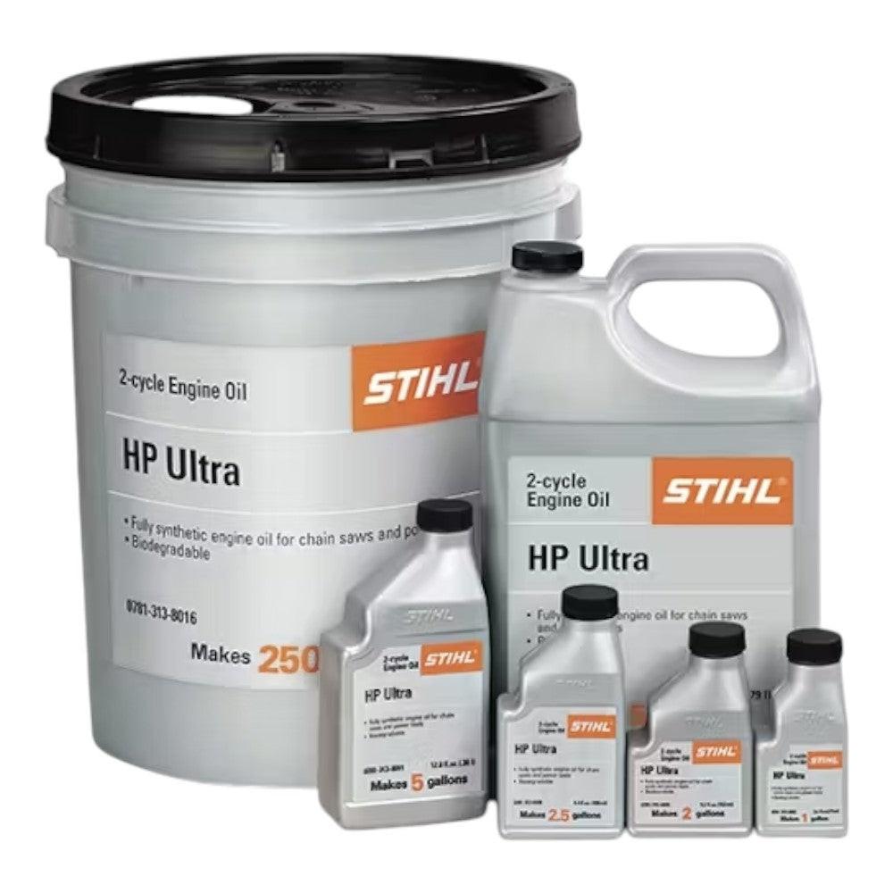 HP Ultra Synthetic 2-Cycle Engine Oil - 2.6 Oz Mix Bottles (Box Of 48), 50:1 Ratio, For Stihl, Husqvarna, Echo Equipment