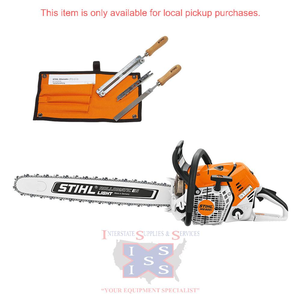 MS 500i 28"L Chainsaw With Filing Kit.