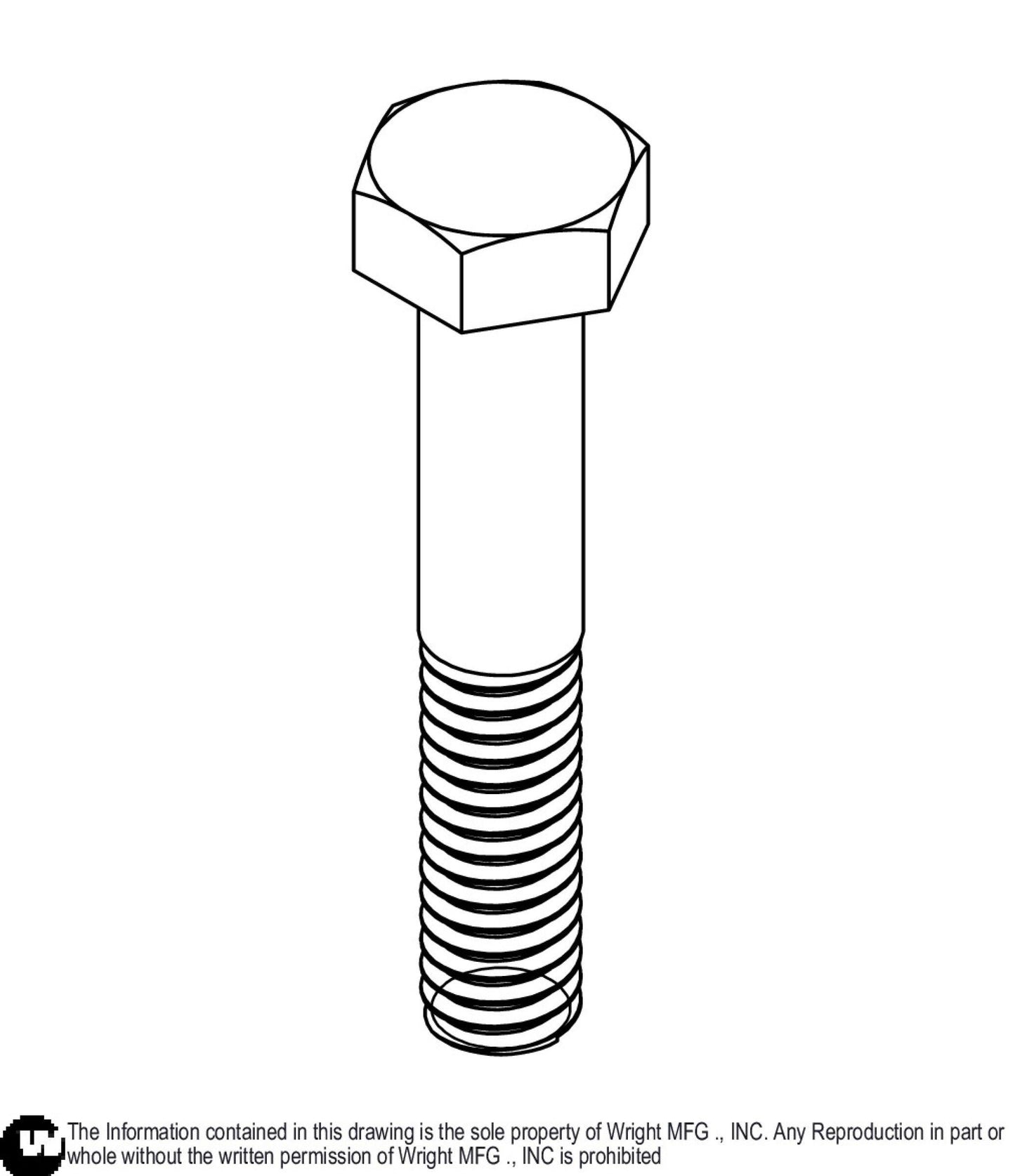 Hex Bolt 5/16-18 x 1 3/4 Z5 11990044.