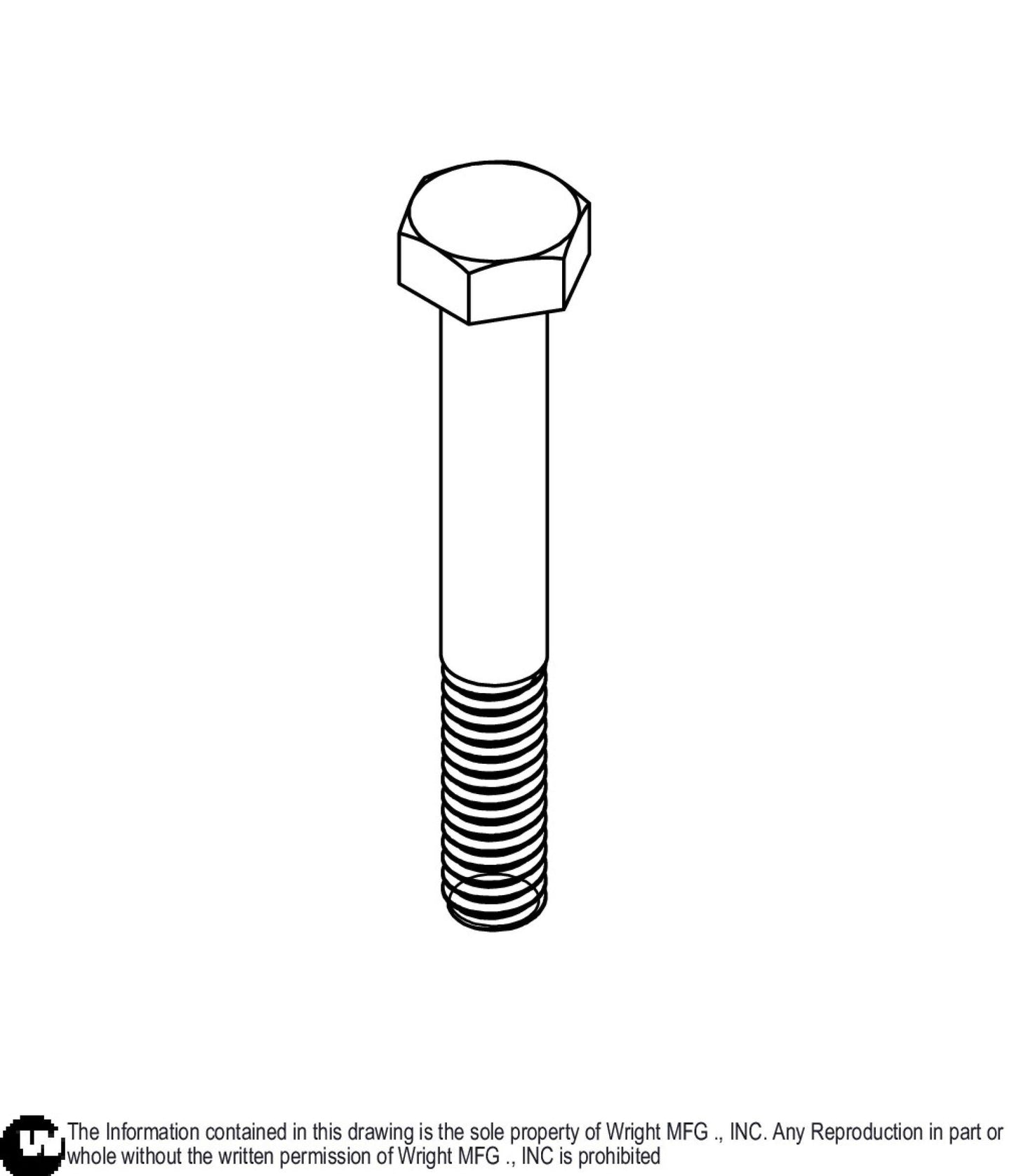 Hex Bolt 5/16-18 x 2 1/4 Z5 11990047.