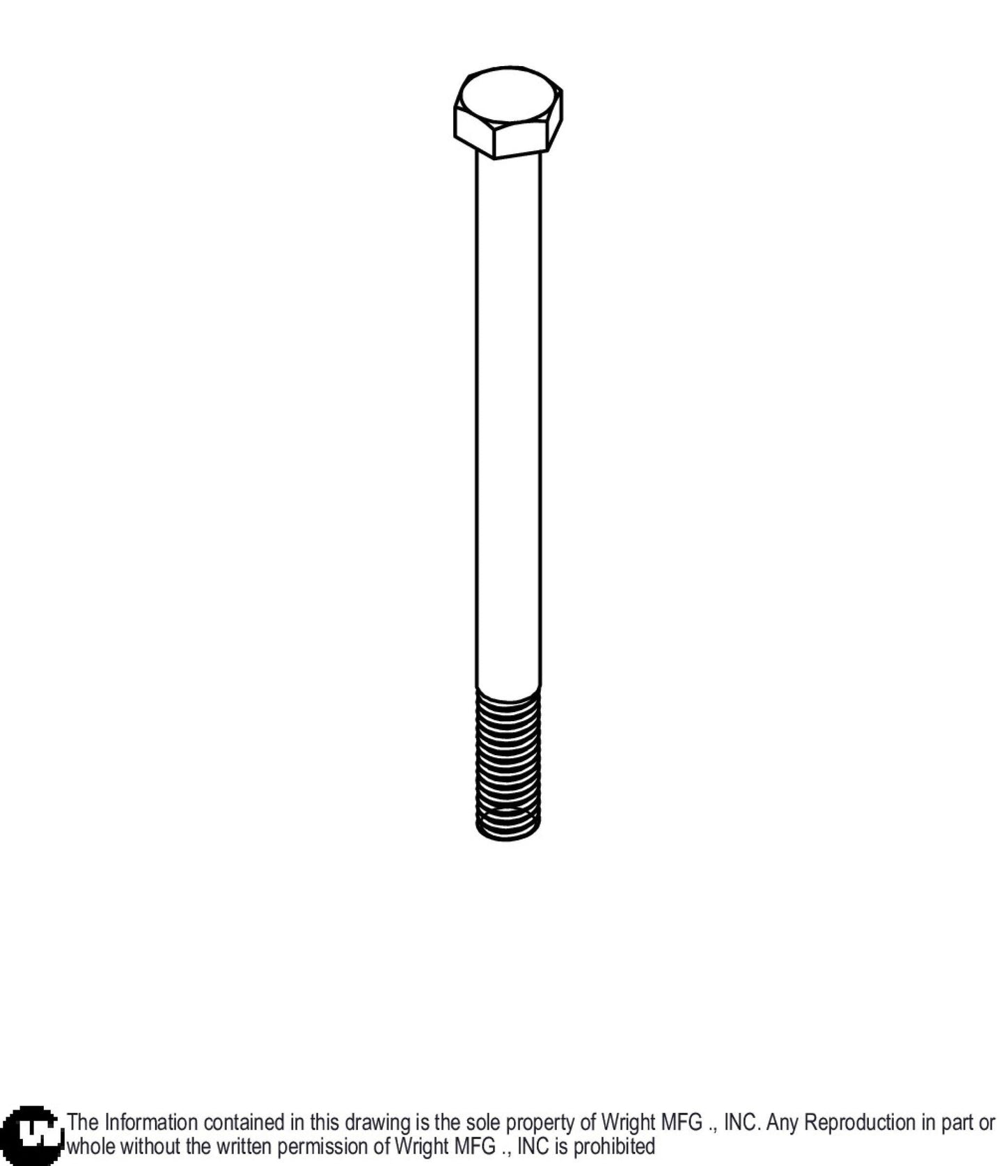 Hex Bolt 3/8-16 x 5 Z5 11990048.