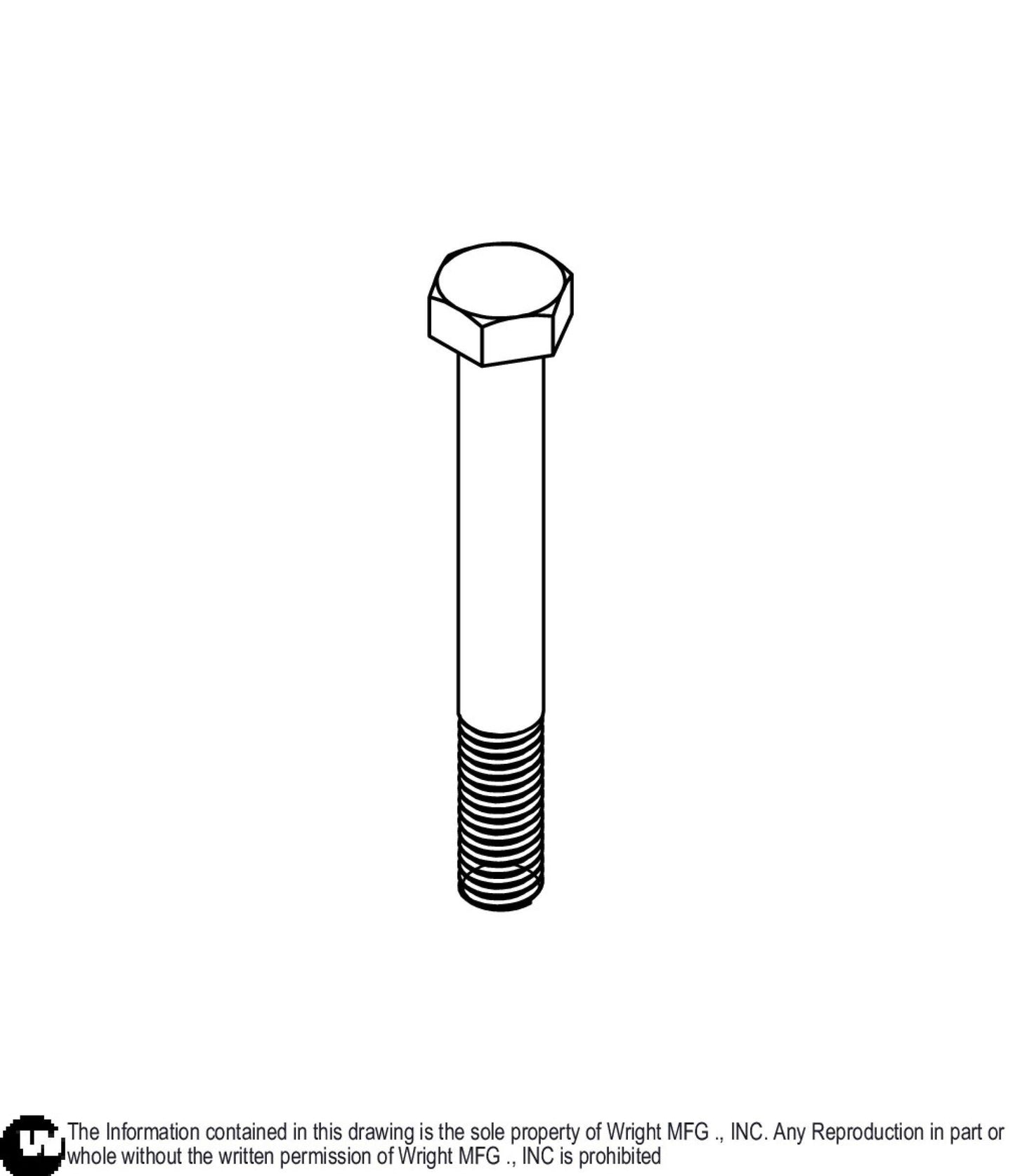 Hex Bolt 1/2-13 x 4 Z5 11990051.
