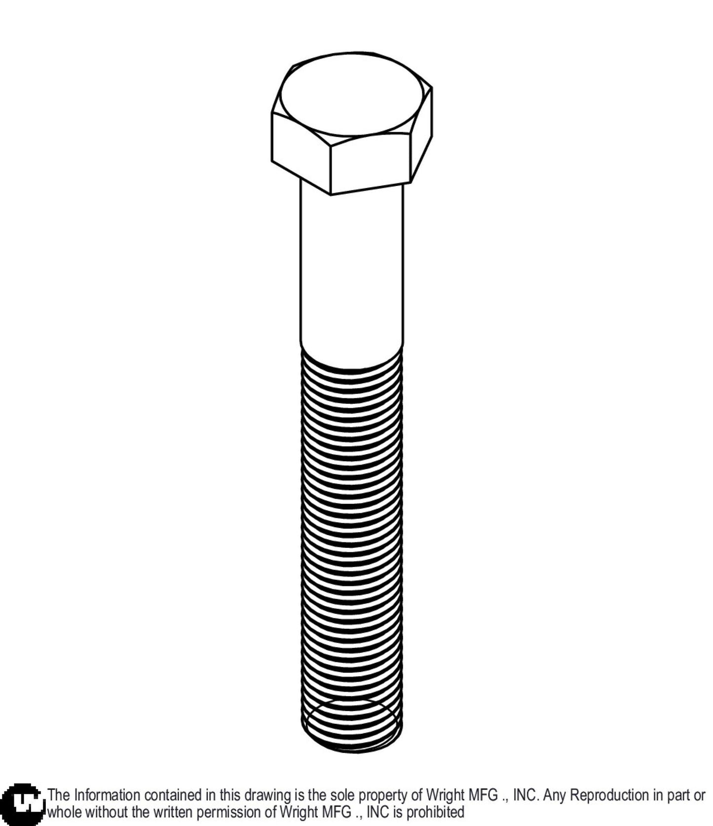 Hex Bolt 7/16-20 x 3 YZ8 11990078.