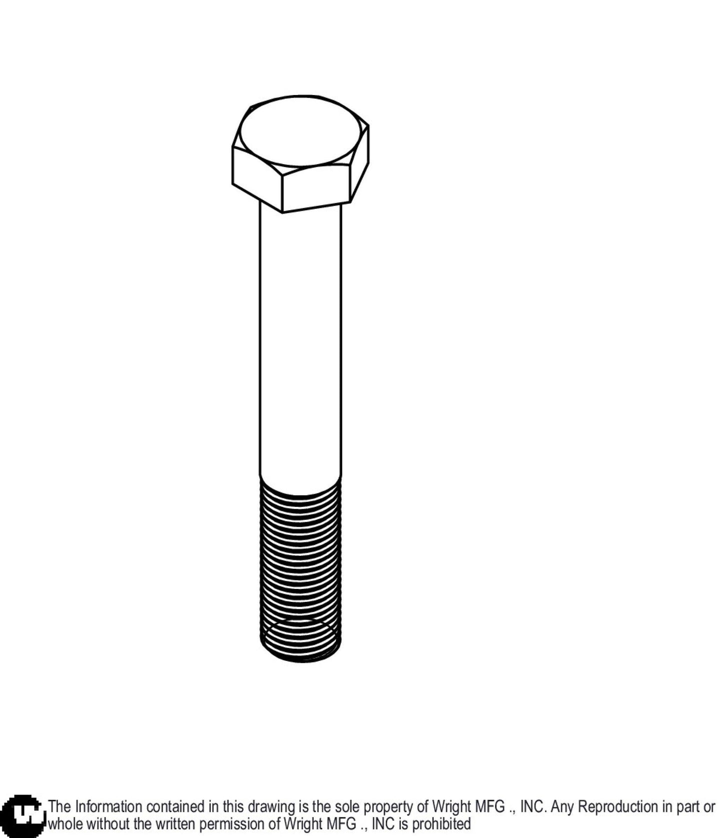 HCS Bolt 1/2-20x3.5 Z 11990089.