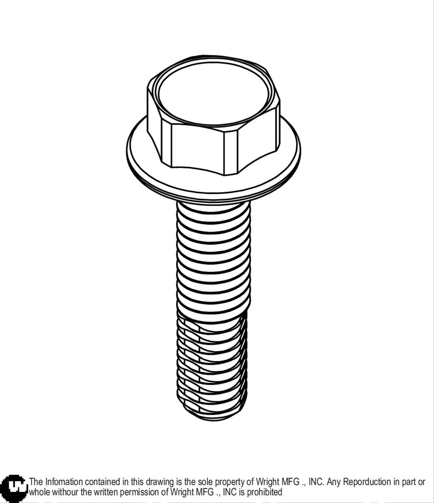 Thread Forming Flange Bolt M6-1 x 25mm Z 11990145.