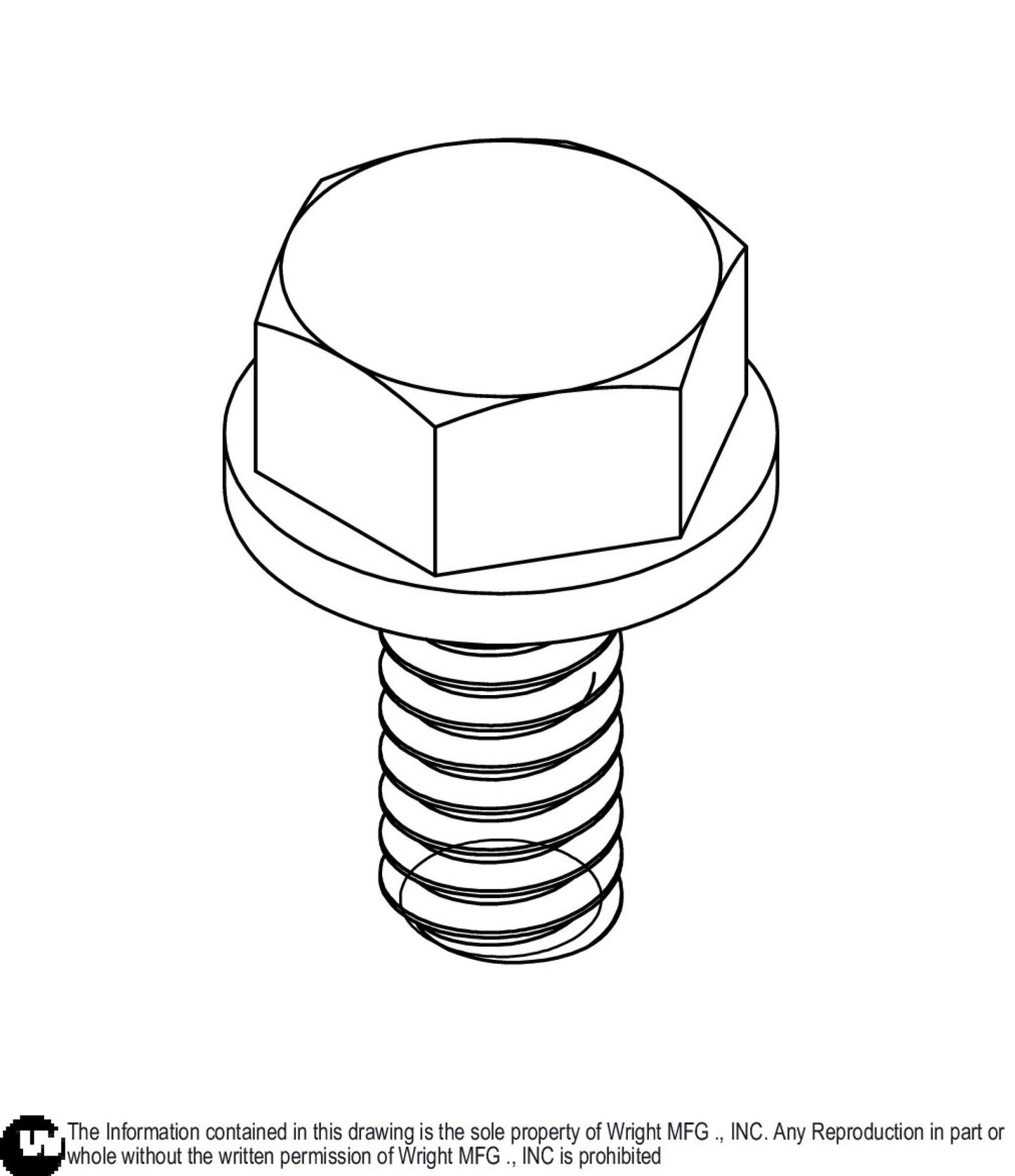 Flange Bolt 1/4-20 x 1/2 Z5 11990167.