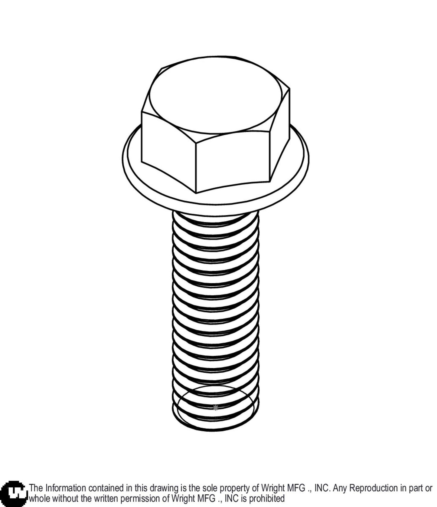 Smooth Flange Bolt 3/8-16 x 1 1/4 Zb8 11990170.