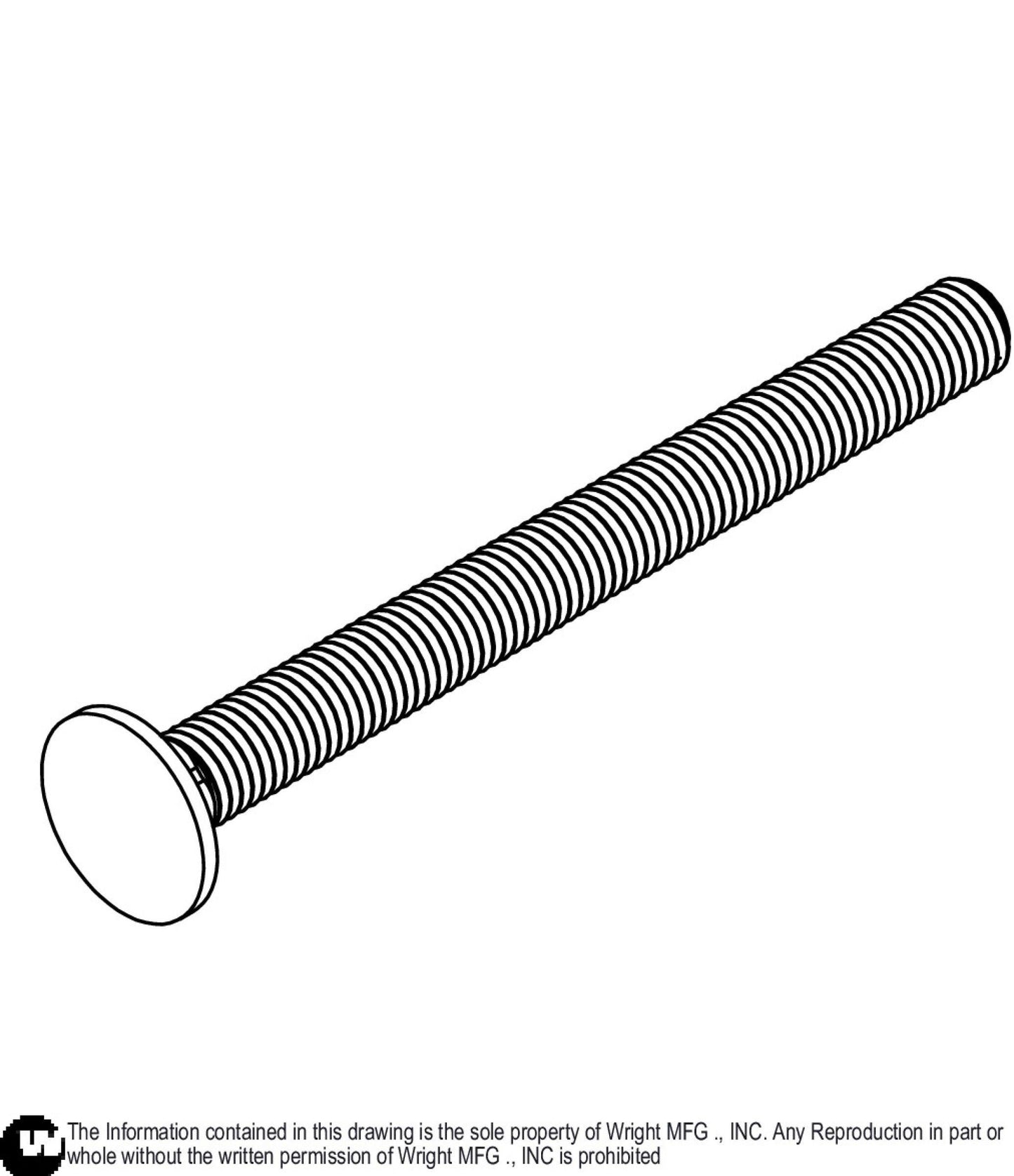 Carriage Bolt 5/8-11 x 7 Z5 11990184.