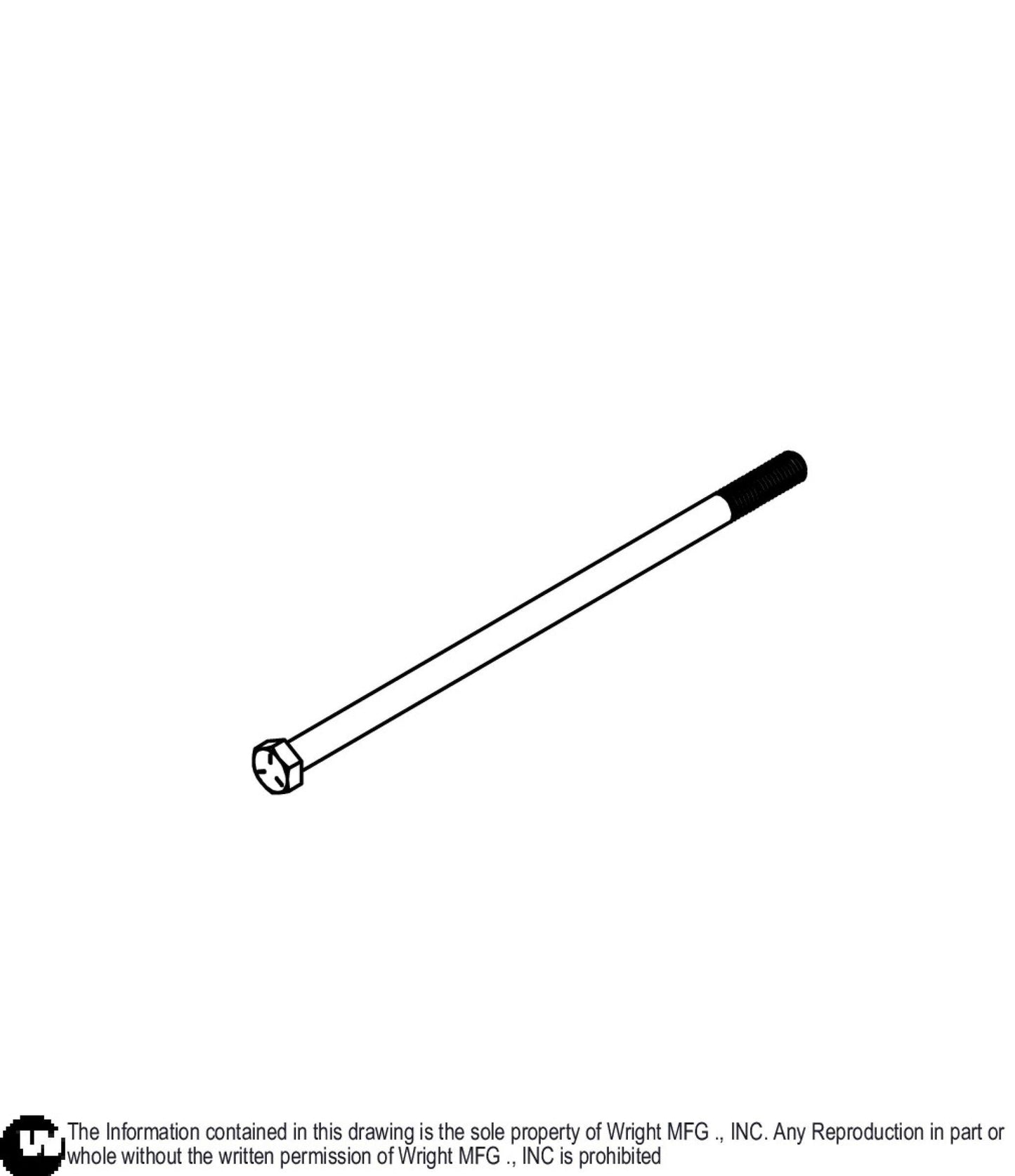 Hex Bolt 3/8 - 16 x 8.5 11990185.
