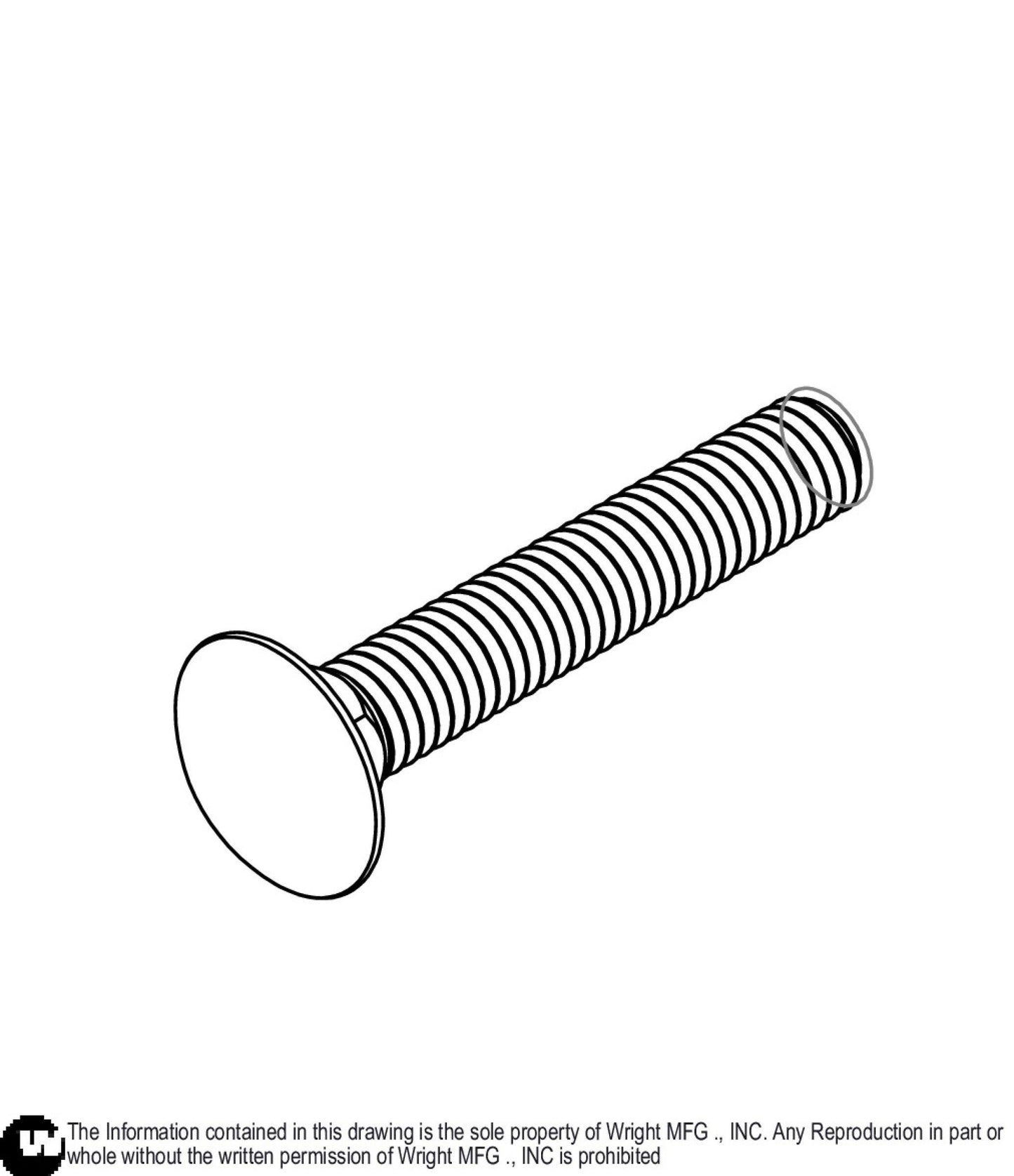 Carriage Bolt 3/8 - 16 x 2 1/4 Z5 11990193.