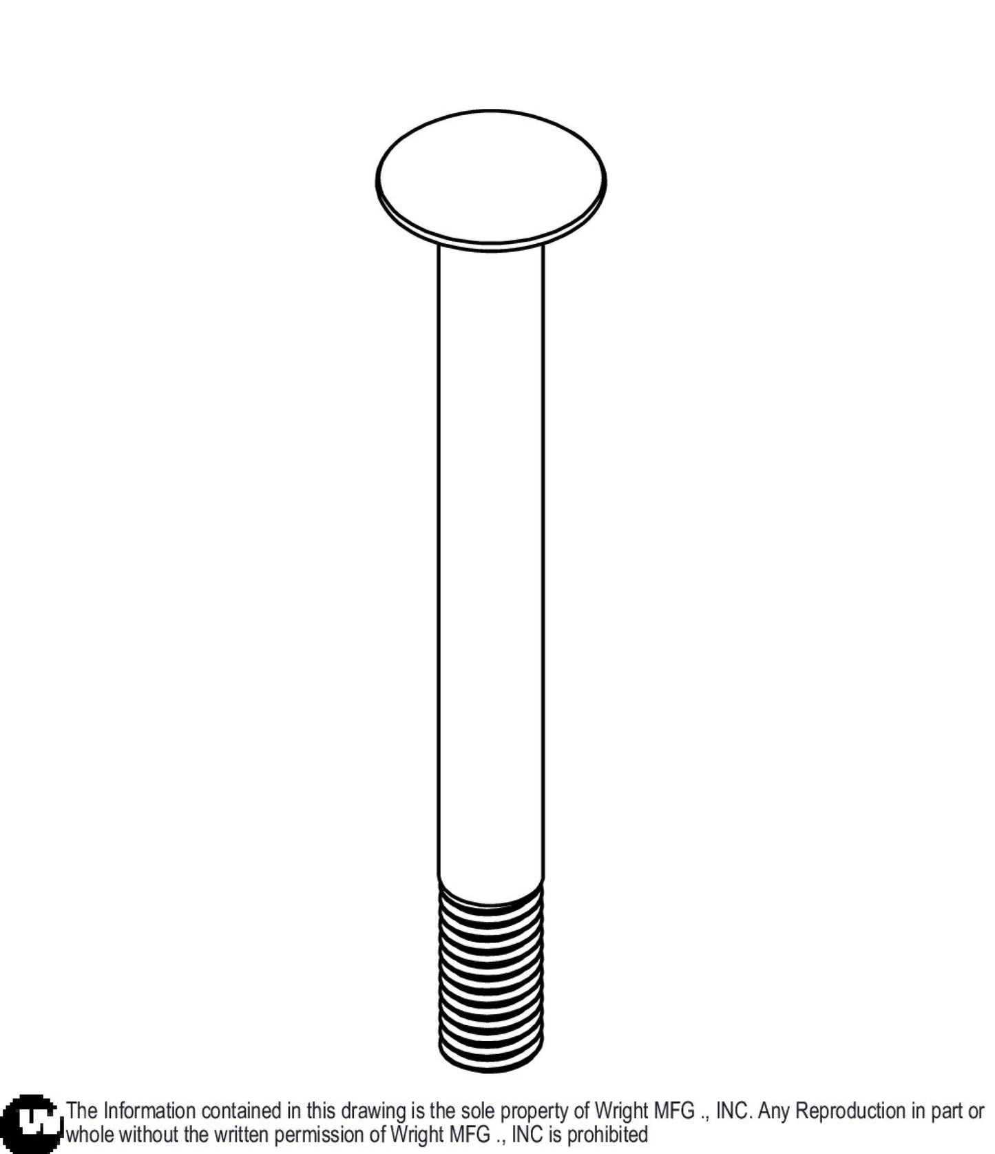 Partial Thread Carriage Bolt 1/2-13x5 Z5 11990195.