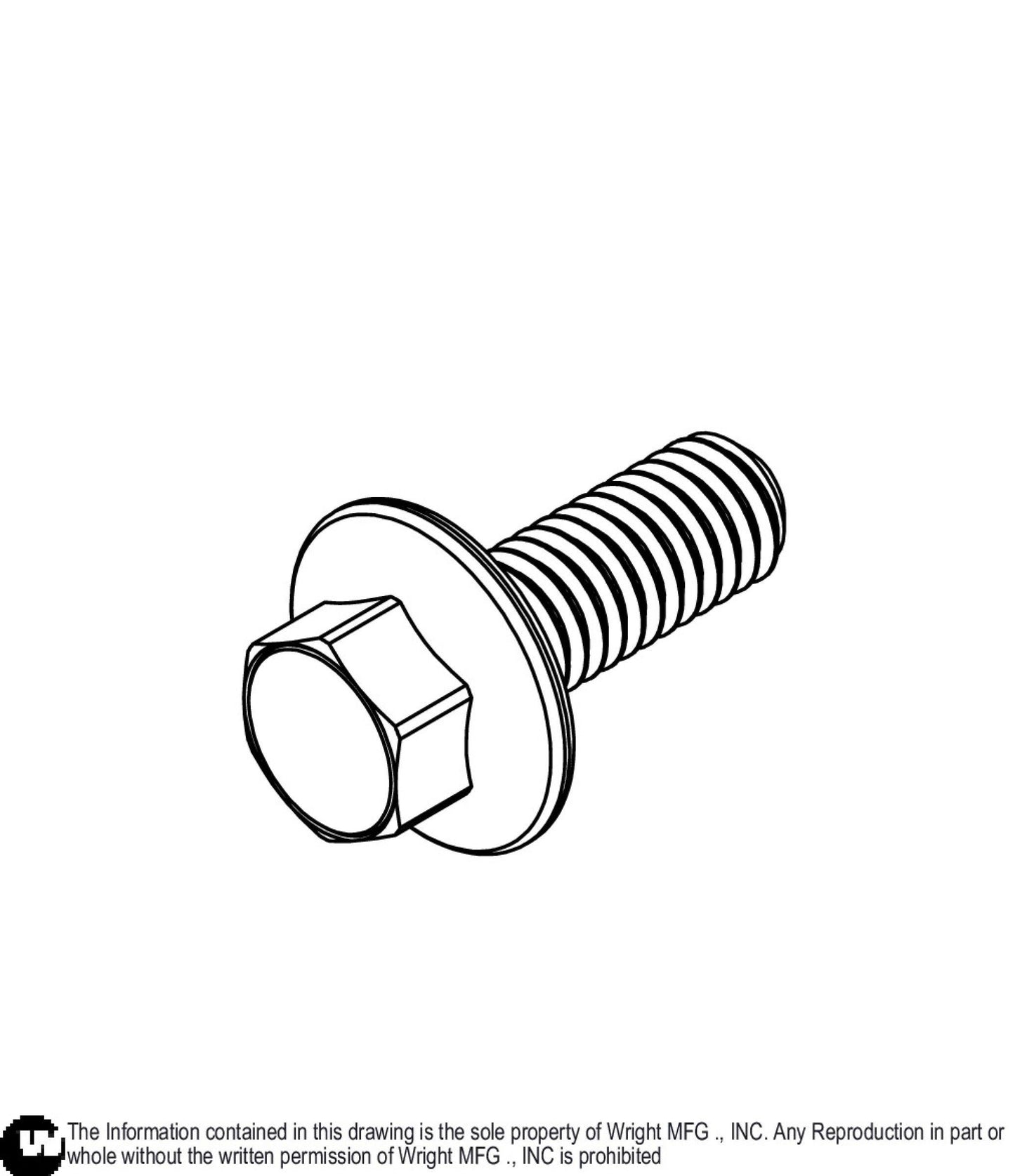Flange Patch Lock Bolt M6-1 x 16mm B1 11990196.