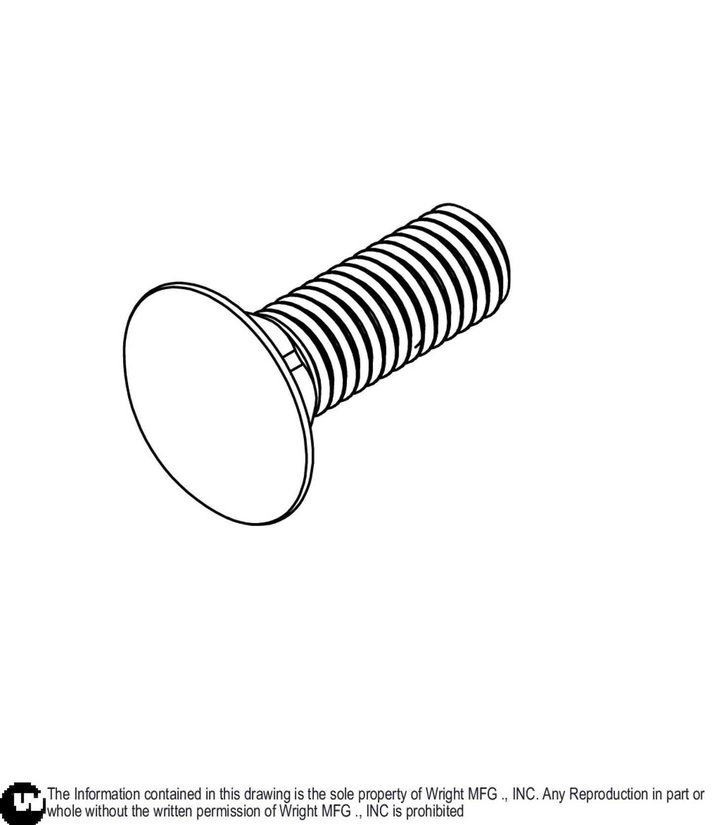 Carriage Bolt 1/2-13 x 1.5 Z5 11990207.
