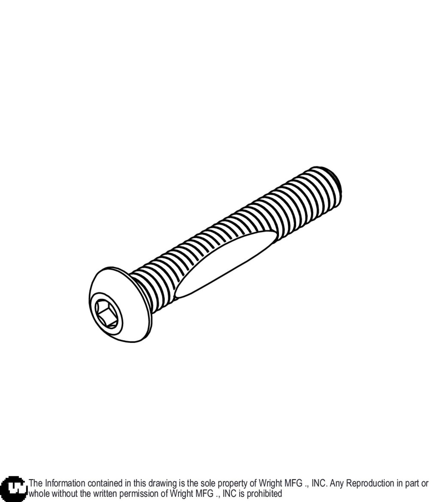 Button Head Hex Screw 5/16-18 x 2 11990215.