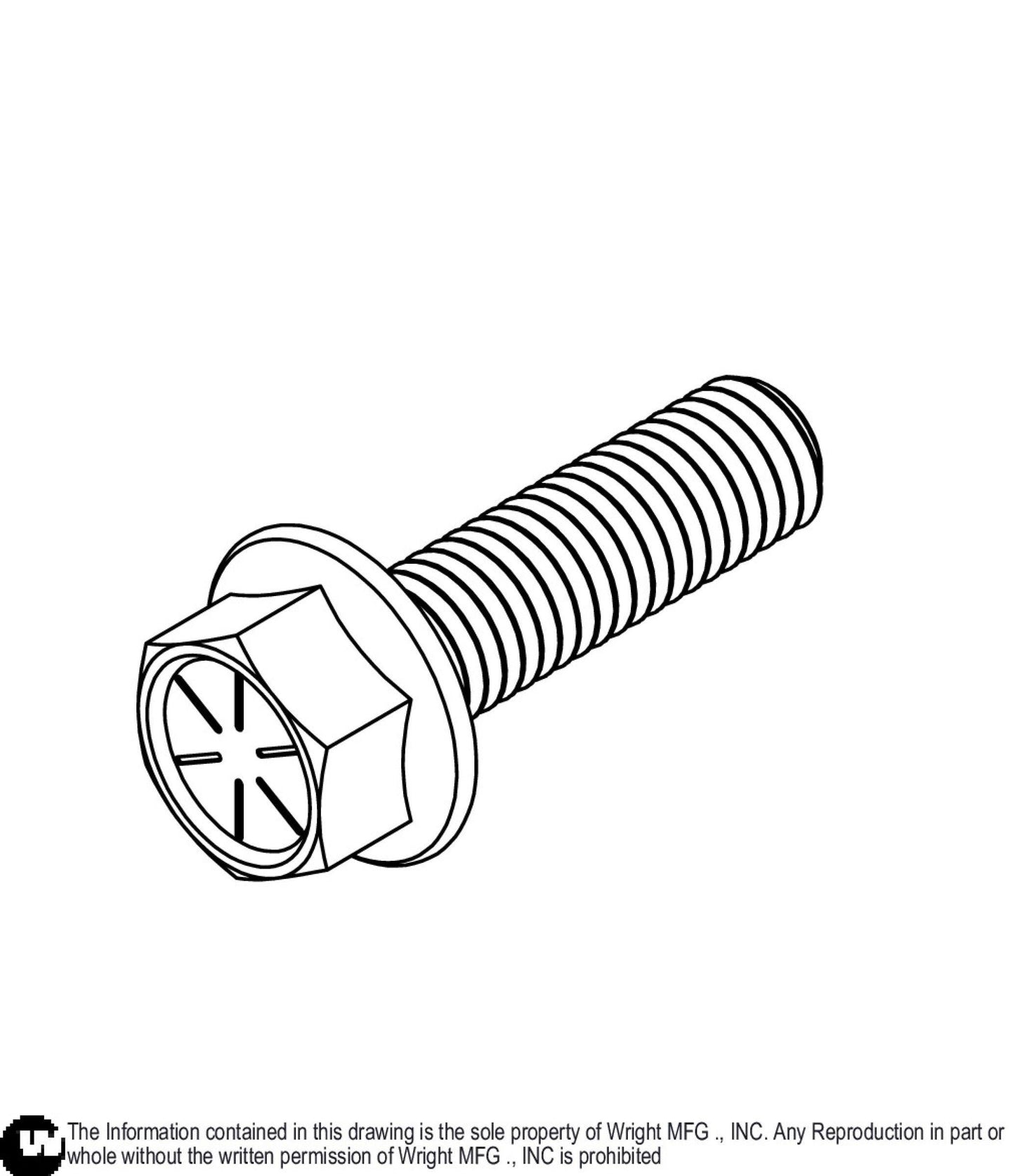 Hex Flange Bolt 1/2-13 x 1 3/4 BP8 11990218.