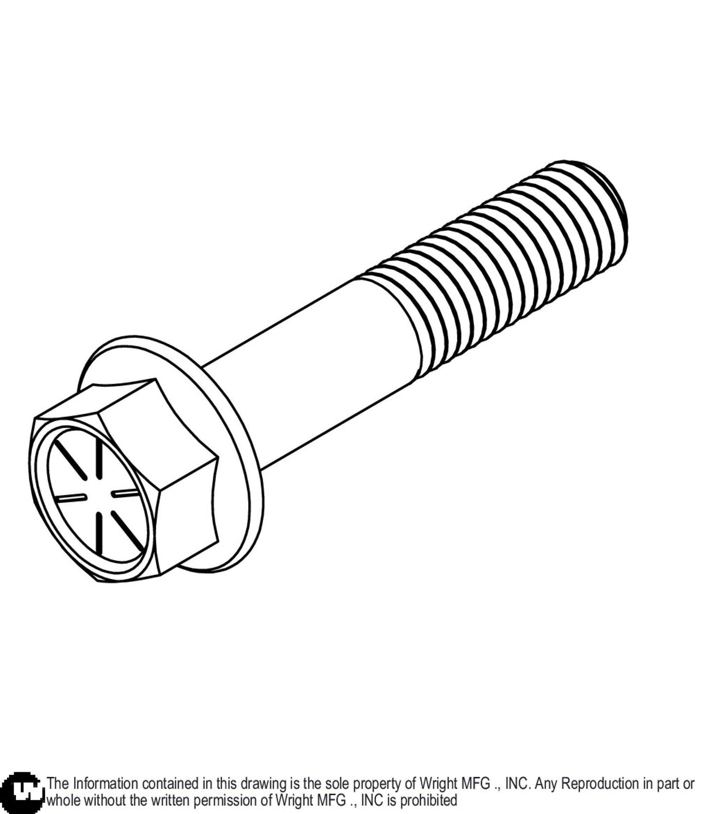 Flange Bolt 1/2-13 x 2 1/2 BP 11990222.