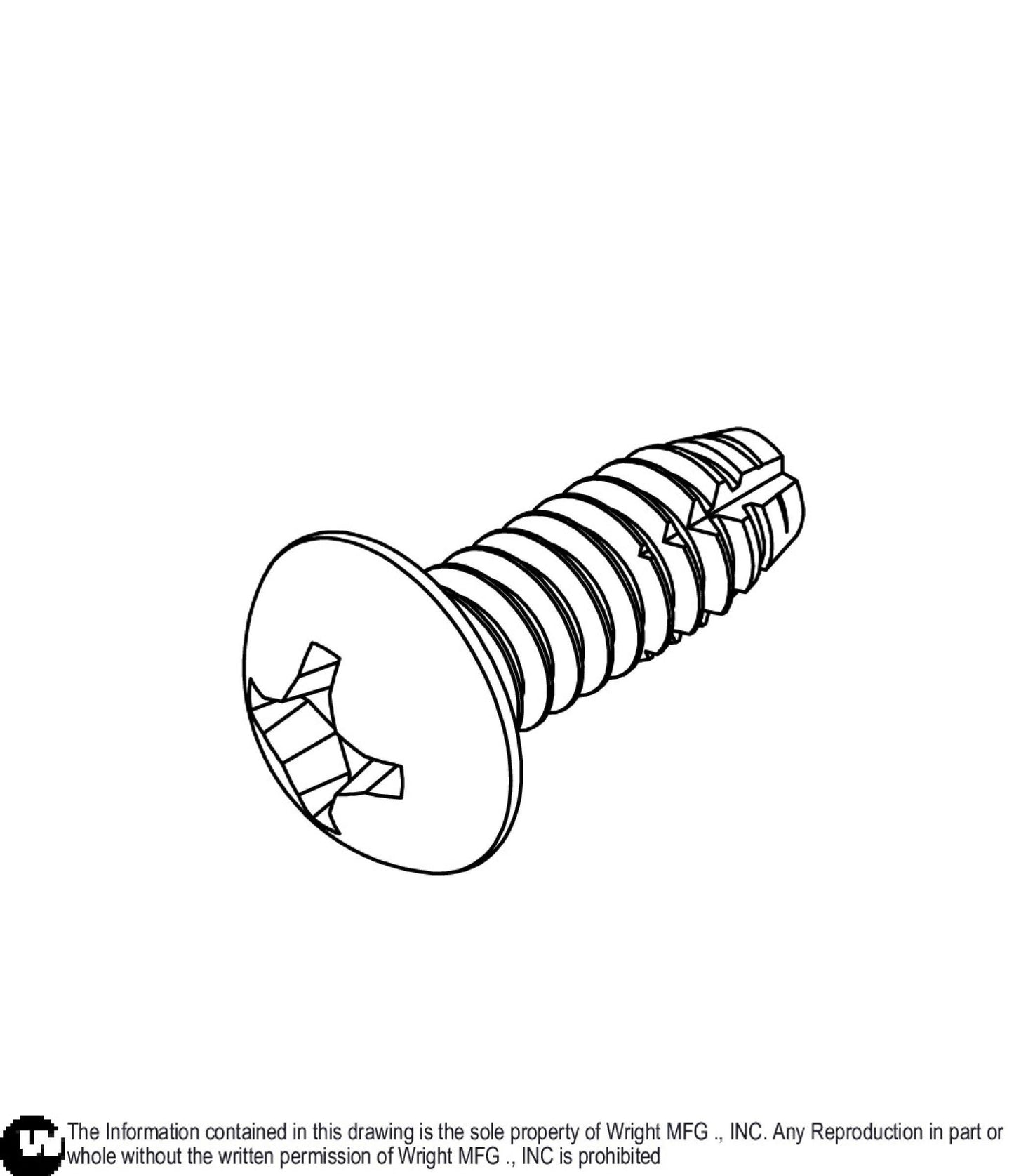 Self Tapping Round Philips Screw 6-32x3/8 11990225.