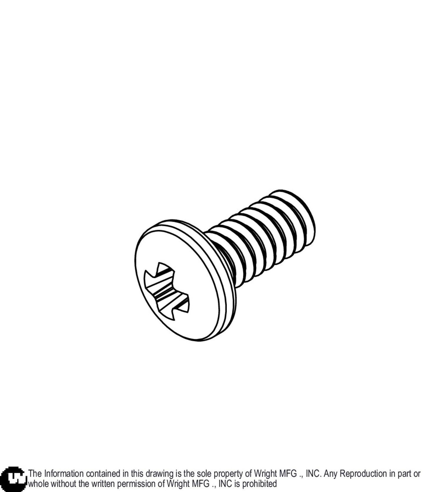 Pan Philips Screw #4-40 x 7/32 11990228.