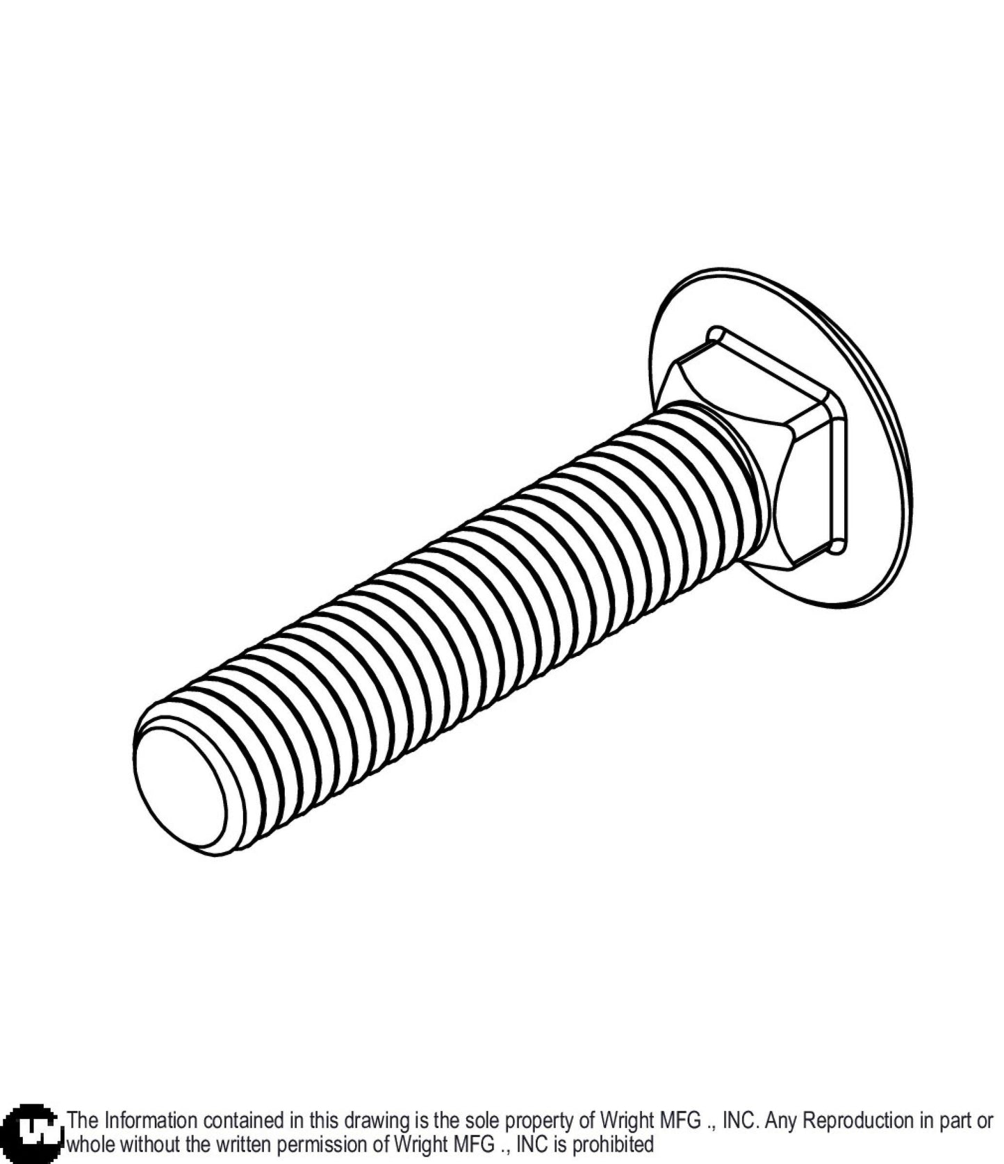Carriage Bolt 1/2-13 x 2 1/2 Z5 11990246.