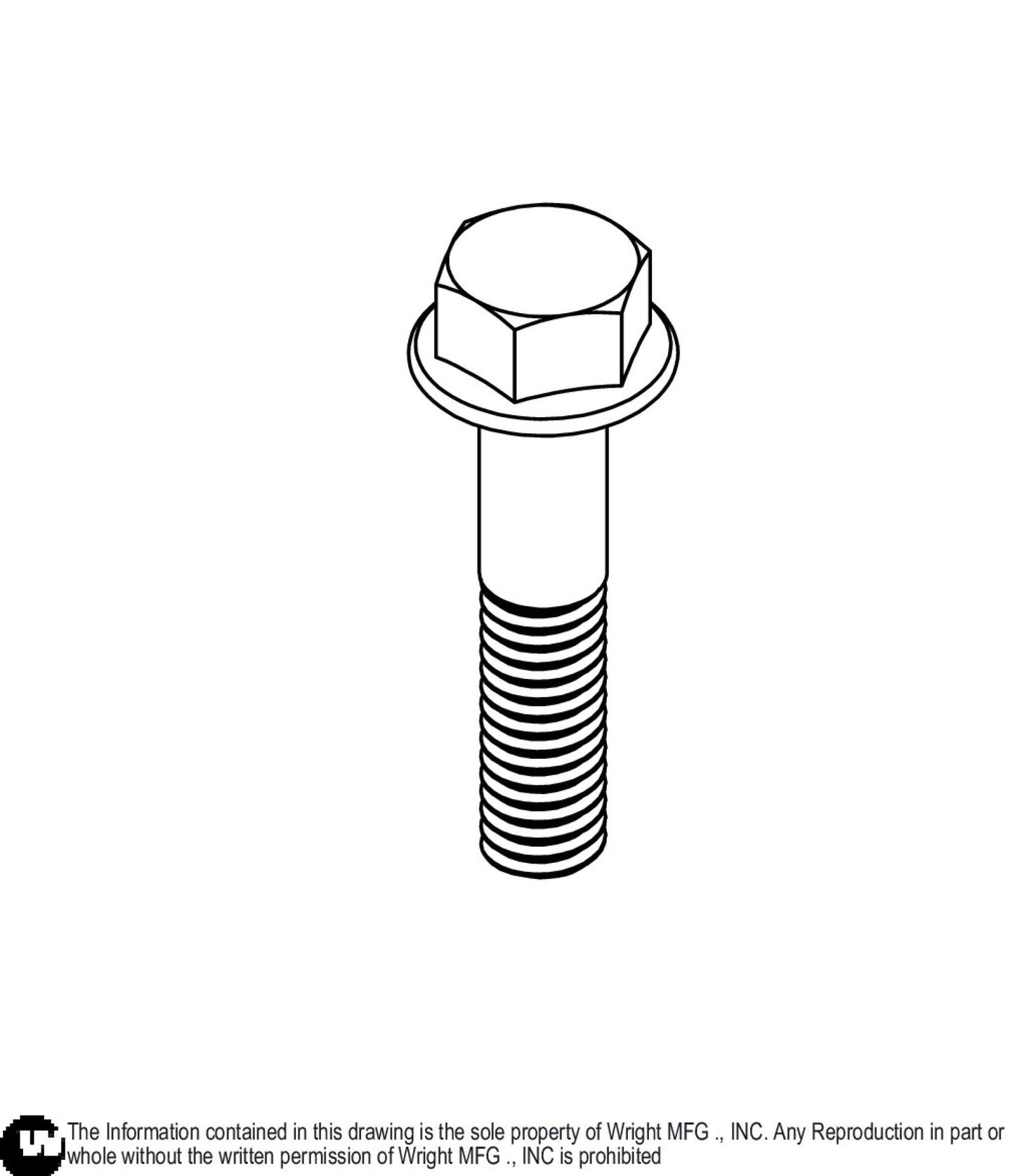 Smooth Flange Bolt 3/8-16 x 1 3/4 BP8 11990247.
