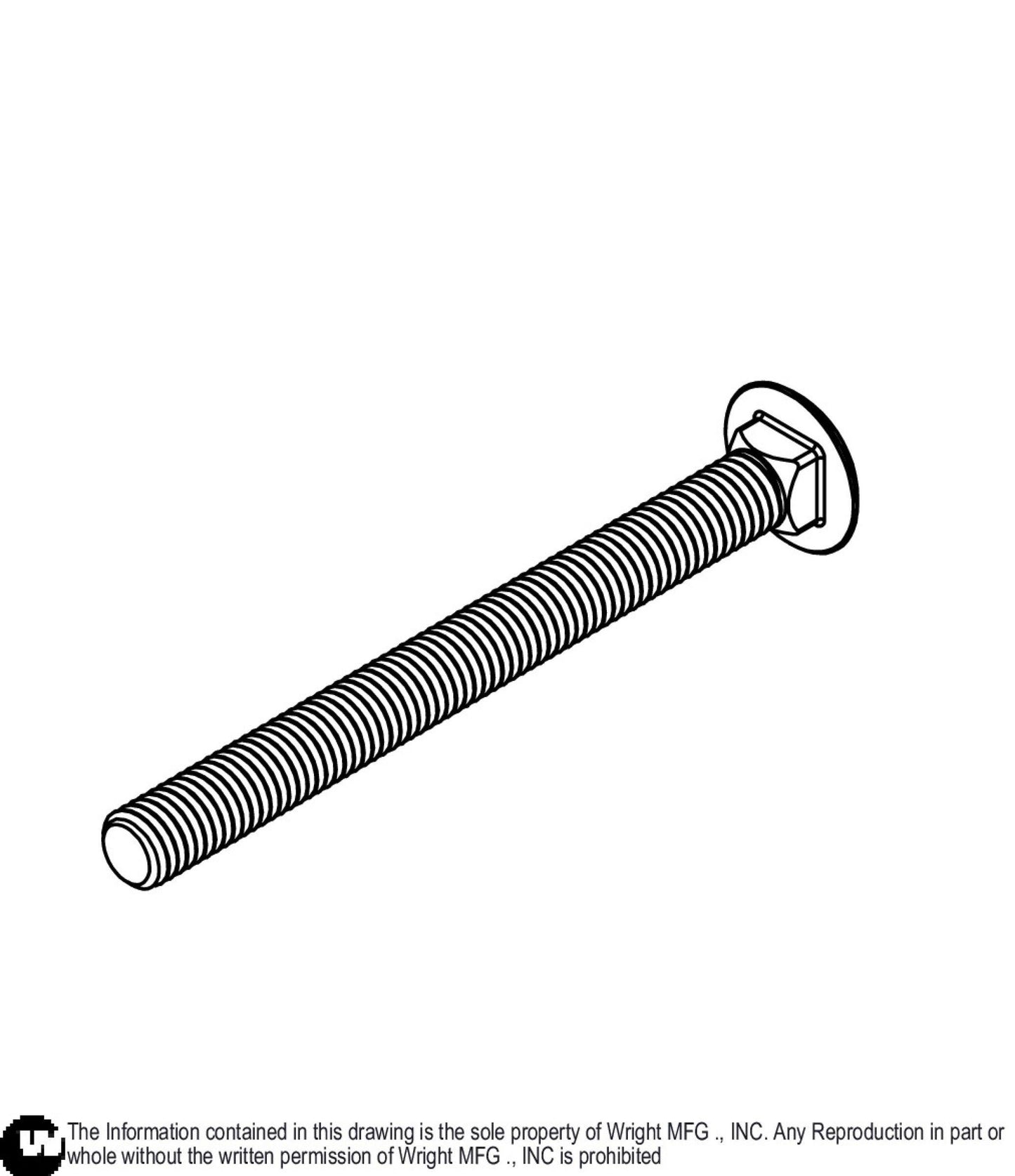 Carriage Bolt 1/2-13 x 5 1/2 Z5 11990255.