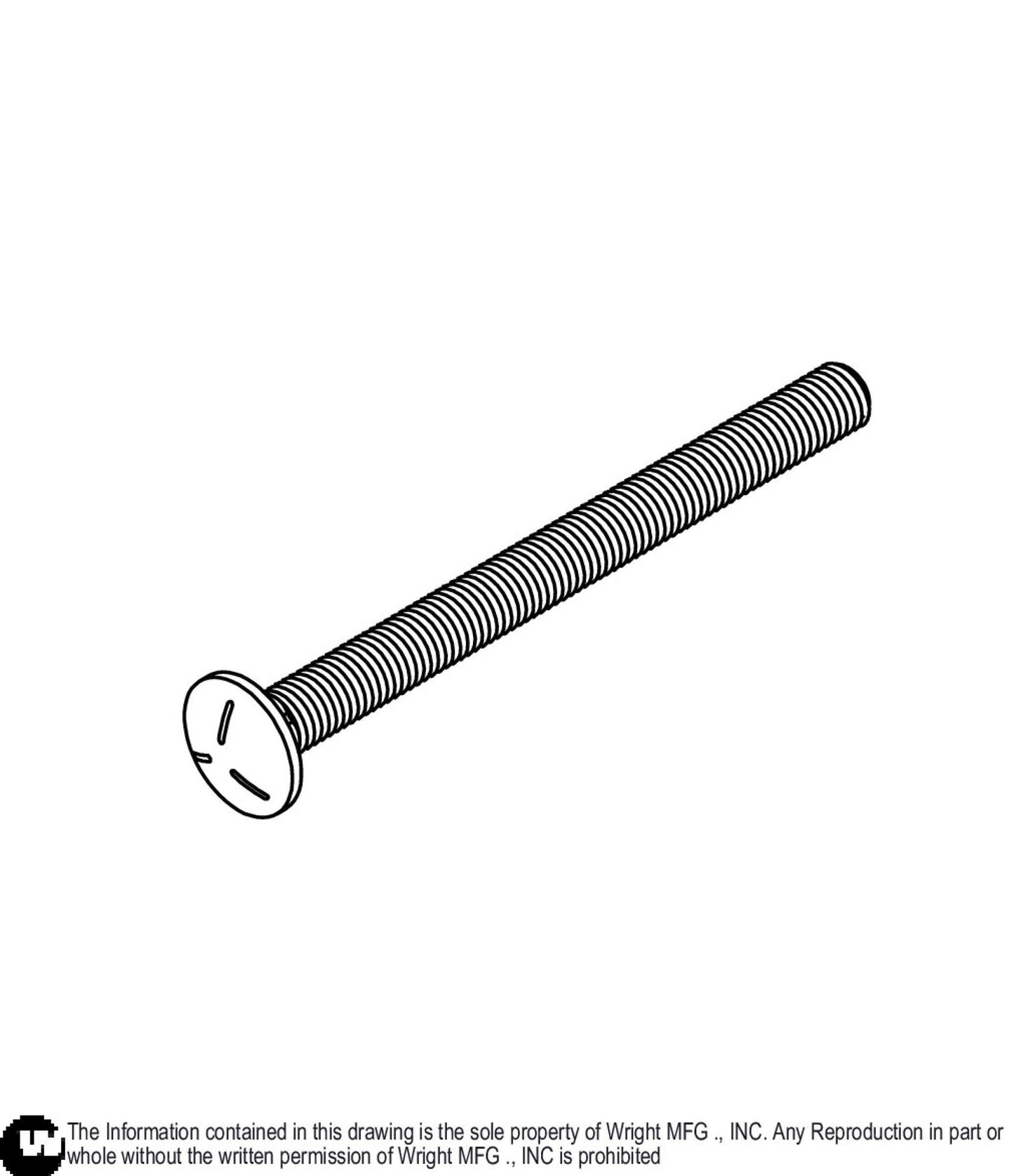 Carriage Bolt 5/8-11 x 7 1/2 Z5 11990257.