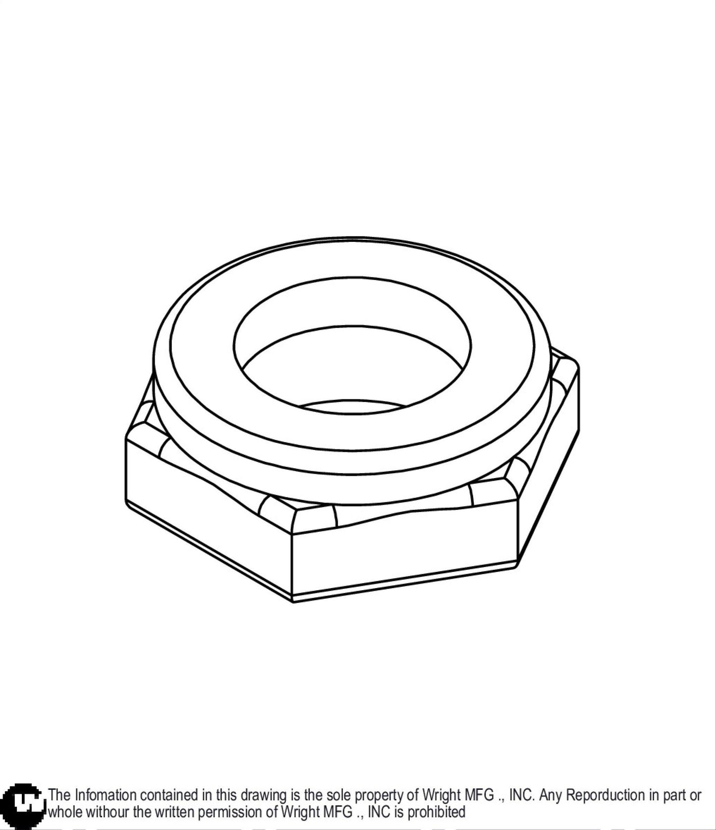 Nylock Jam Nut 1/2-20 Z 12990018.