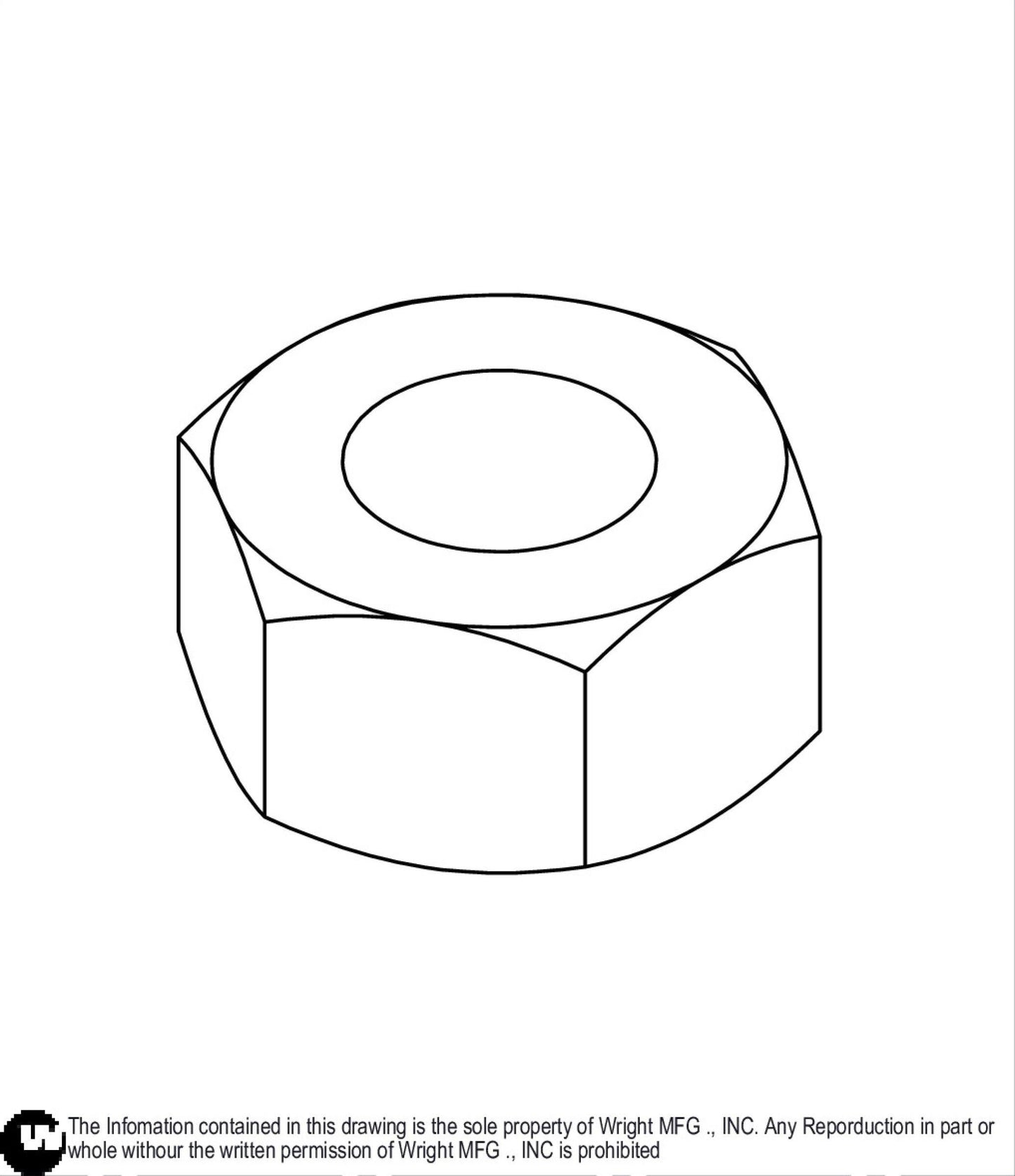 Heavy Hex Nut 3/8-16 Z2 12990058.