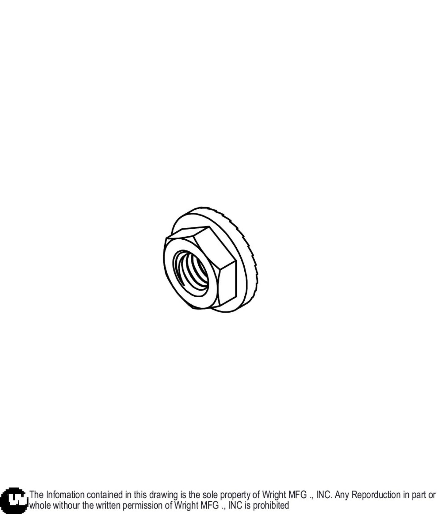 Flange Toplock Nut M8-1.25 12990061.