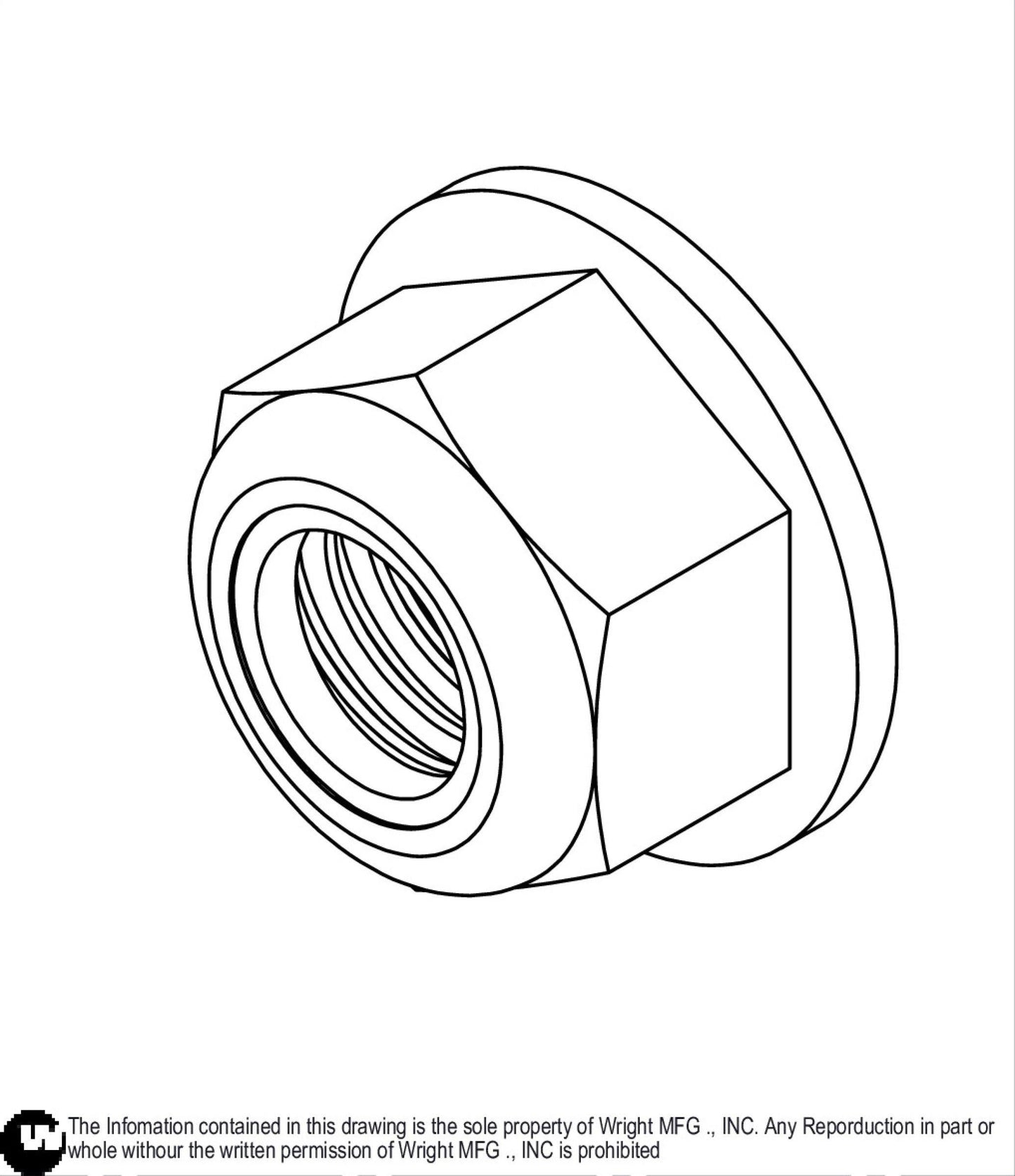 Flanged Nylock Nut 7/16-14 12990064.
