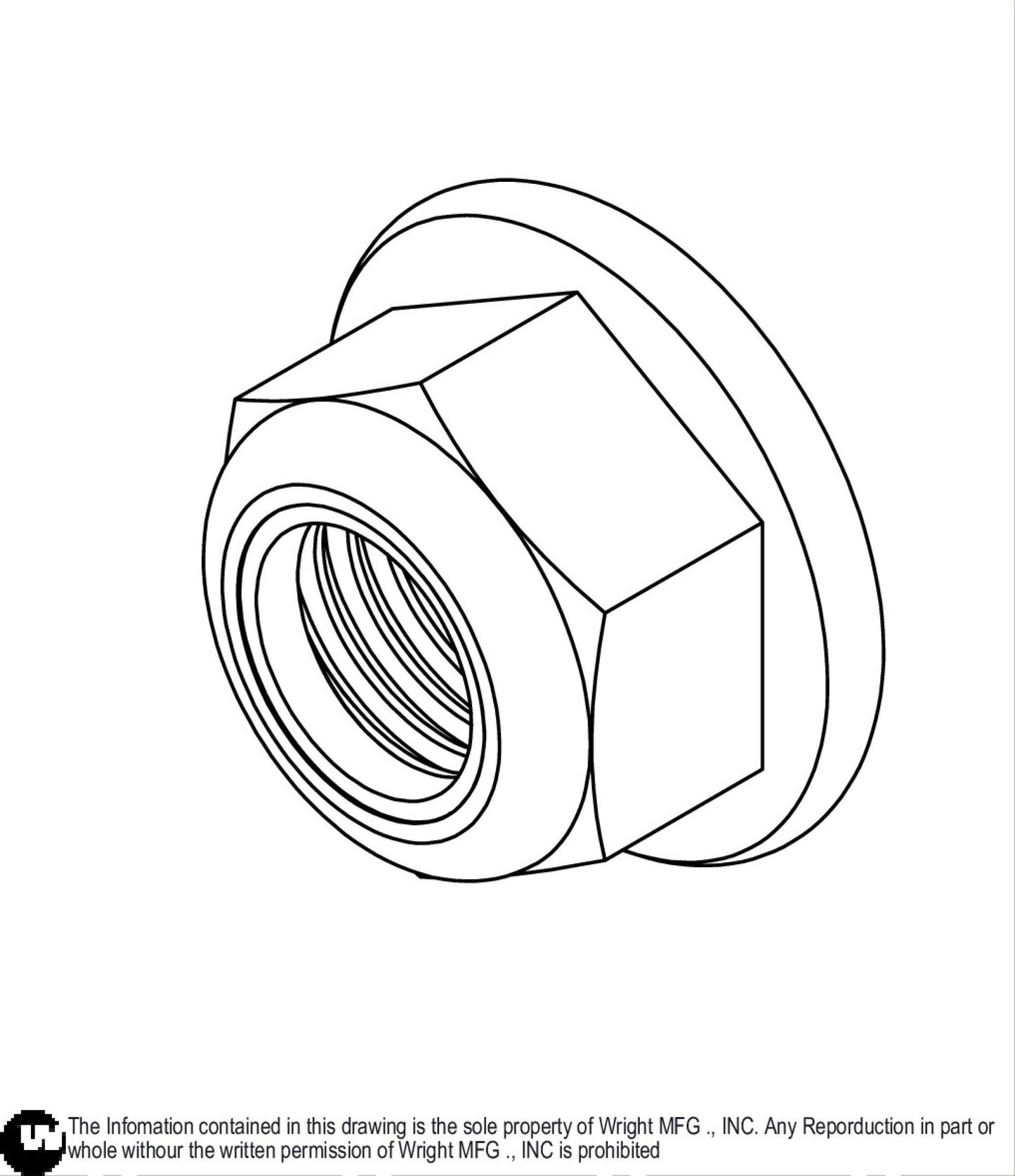 Flanged Nylock Nut 3/4-10 Z5 12990077.
