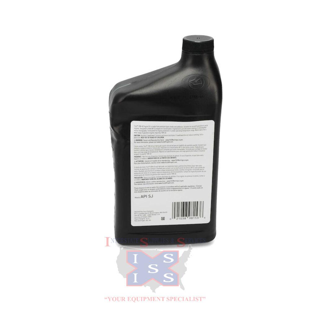 Toro 10W-40 4-Cycle Engine Oil 32 Oz Bottle 130-1680.