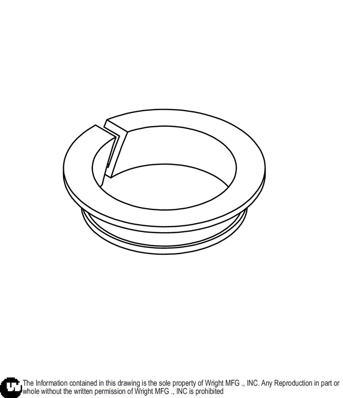 Clip Bushing 0.625 ID X 0.13 W 14990010.