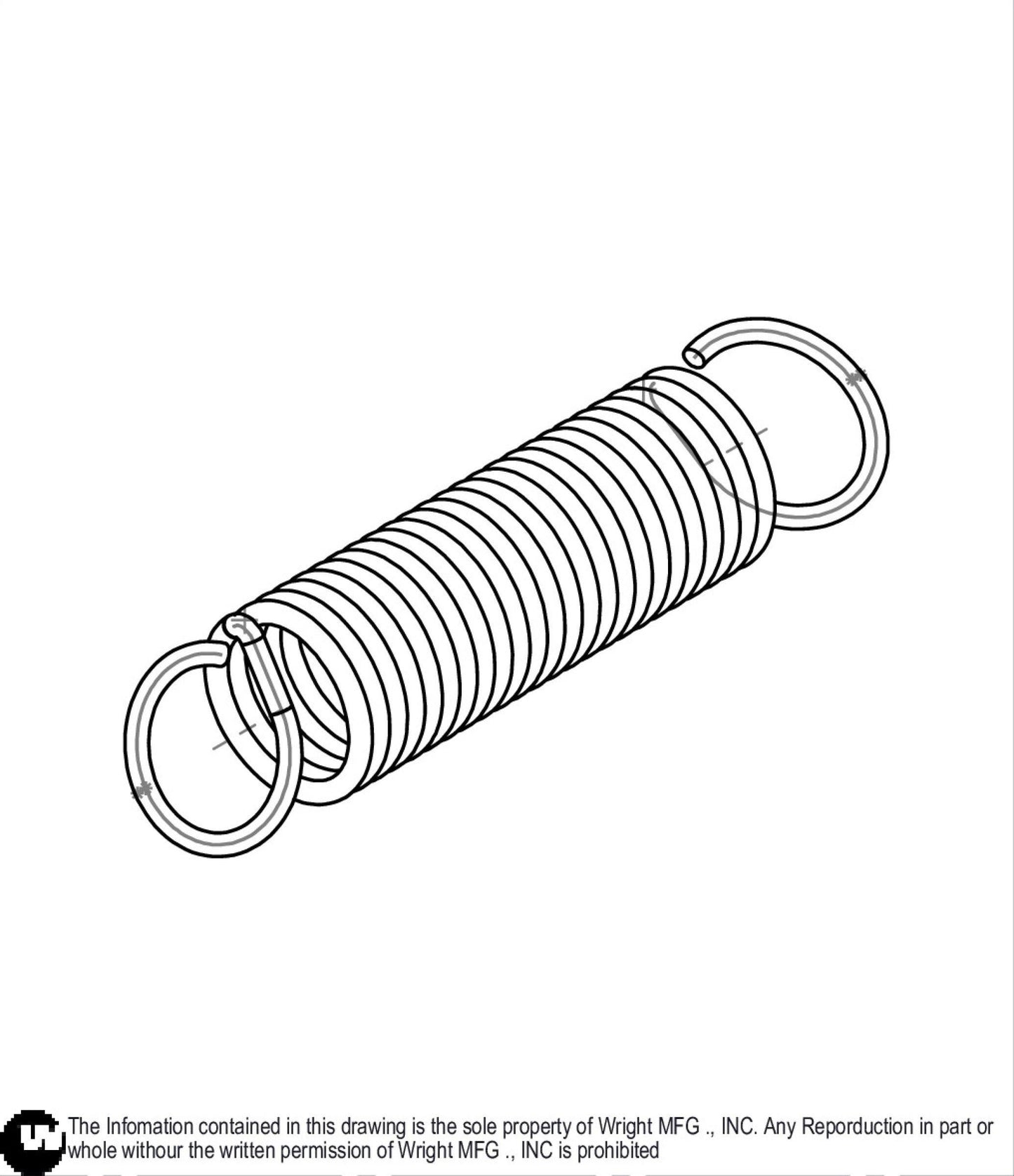 Extension Spring 0.312 X 0.0348 X 1.5 16410020.