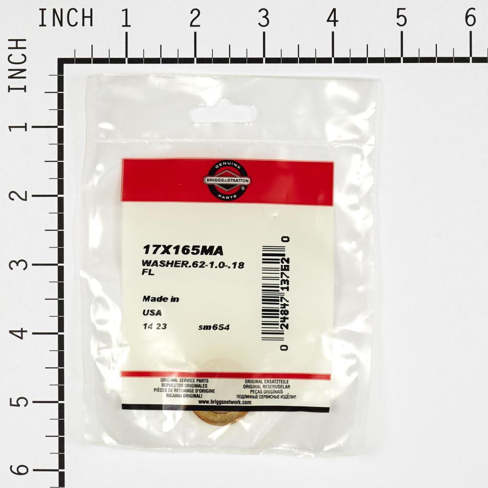 Briggs & Stratton Washer.62-1.0-.18 Fl 17X165MA