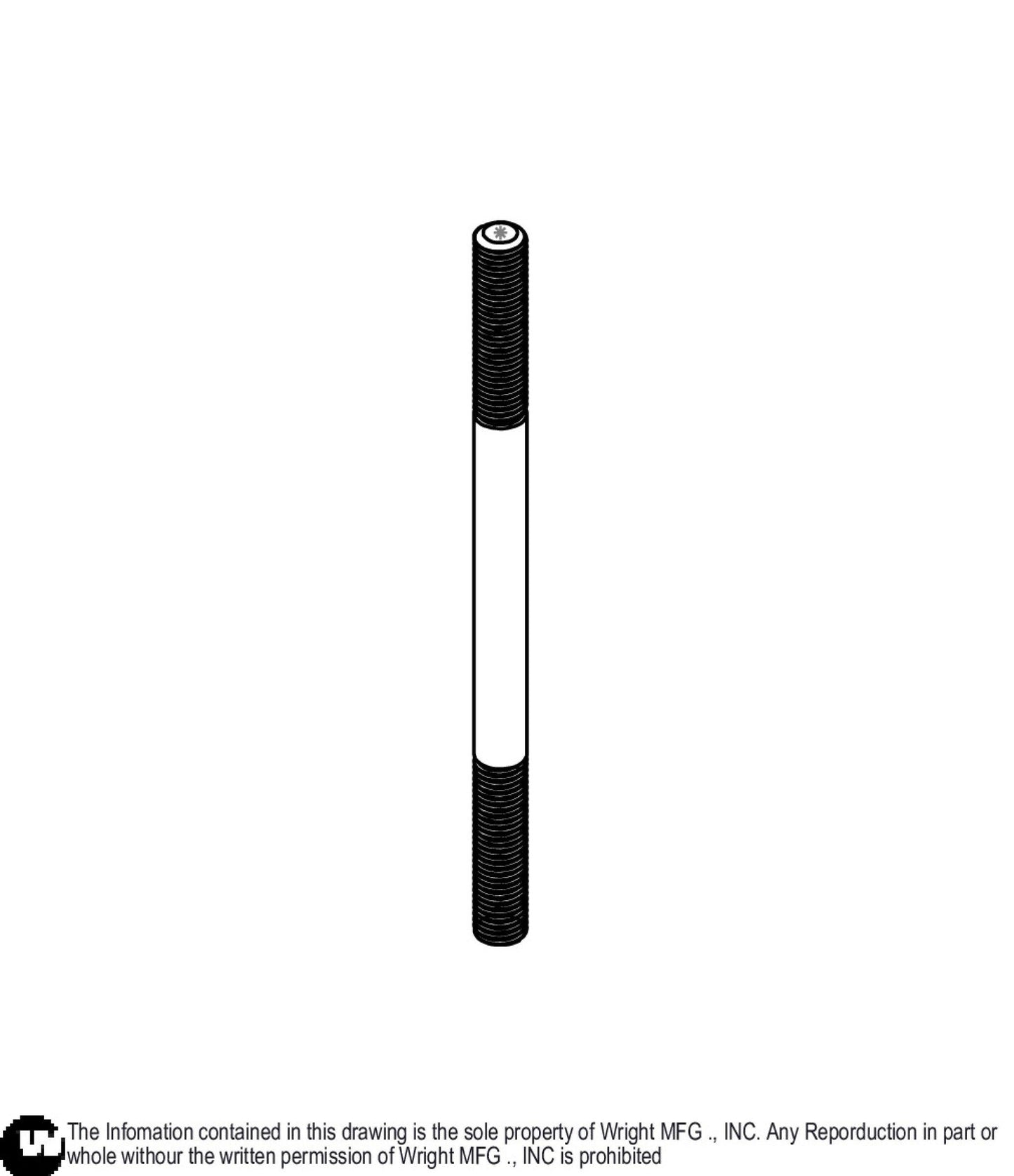 Threaded Rod 5/16-24 X 5.00 24420049.
