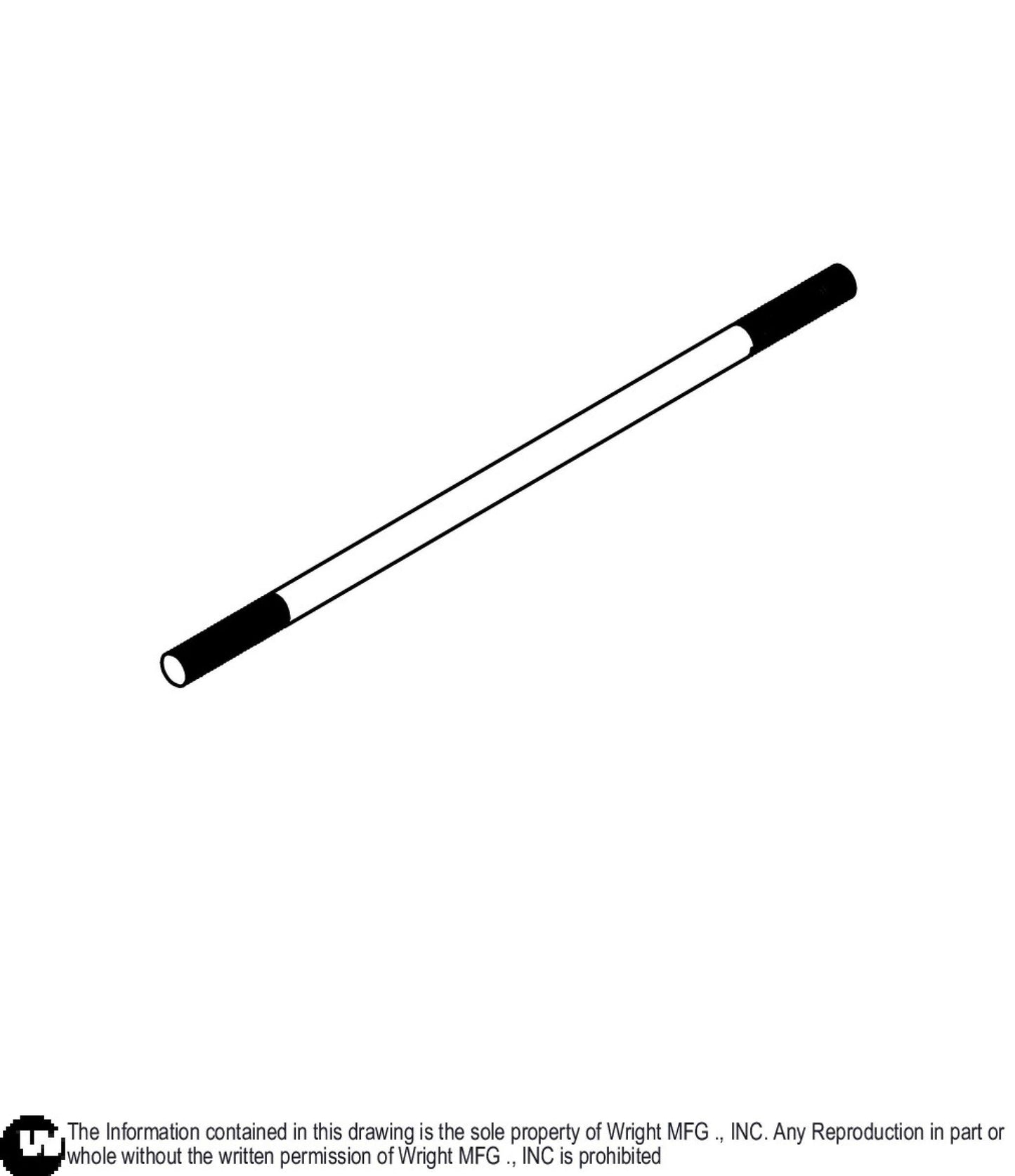 Threaded Rod 5/16 -24 X 8.3125 24420080.