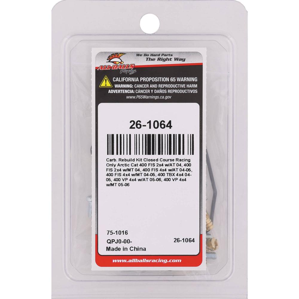 All Balls Racing Carburetor Rebuild Kit 26-1064