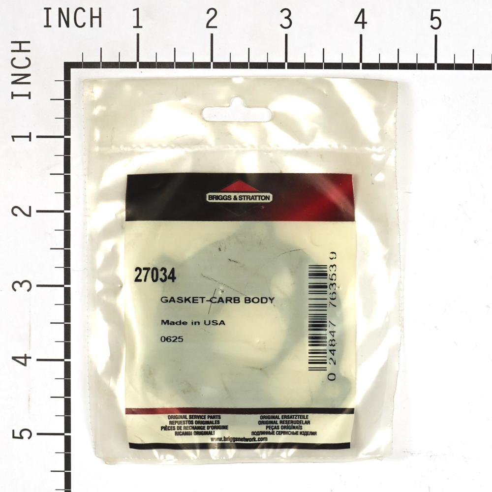 Briggs & Stratton Gasket-Carb Body 27034
