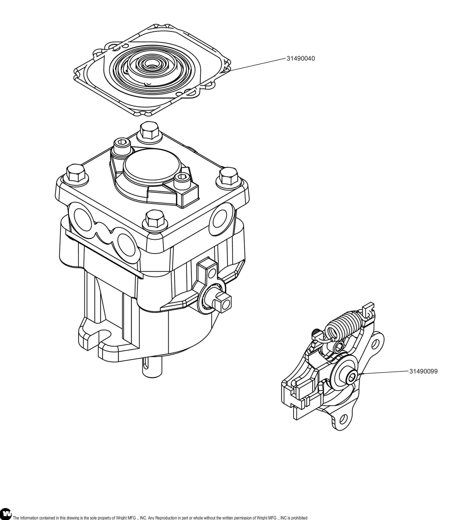 10CC Hydro Pump (Rep 31490005) 31490027.