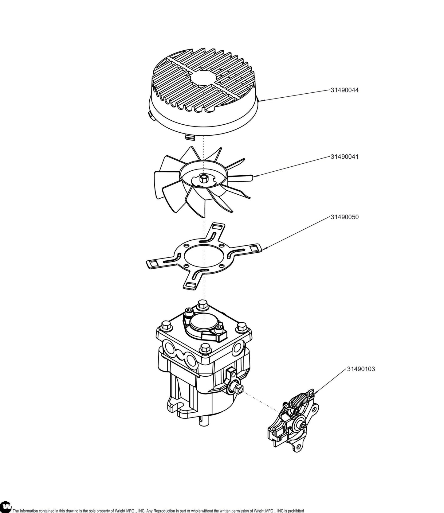12CC Hydro Pump (Rep 31490033) 31490035.