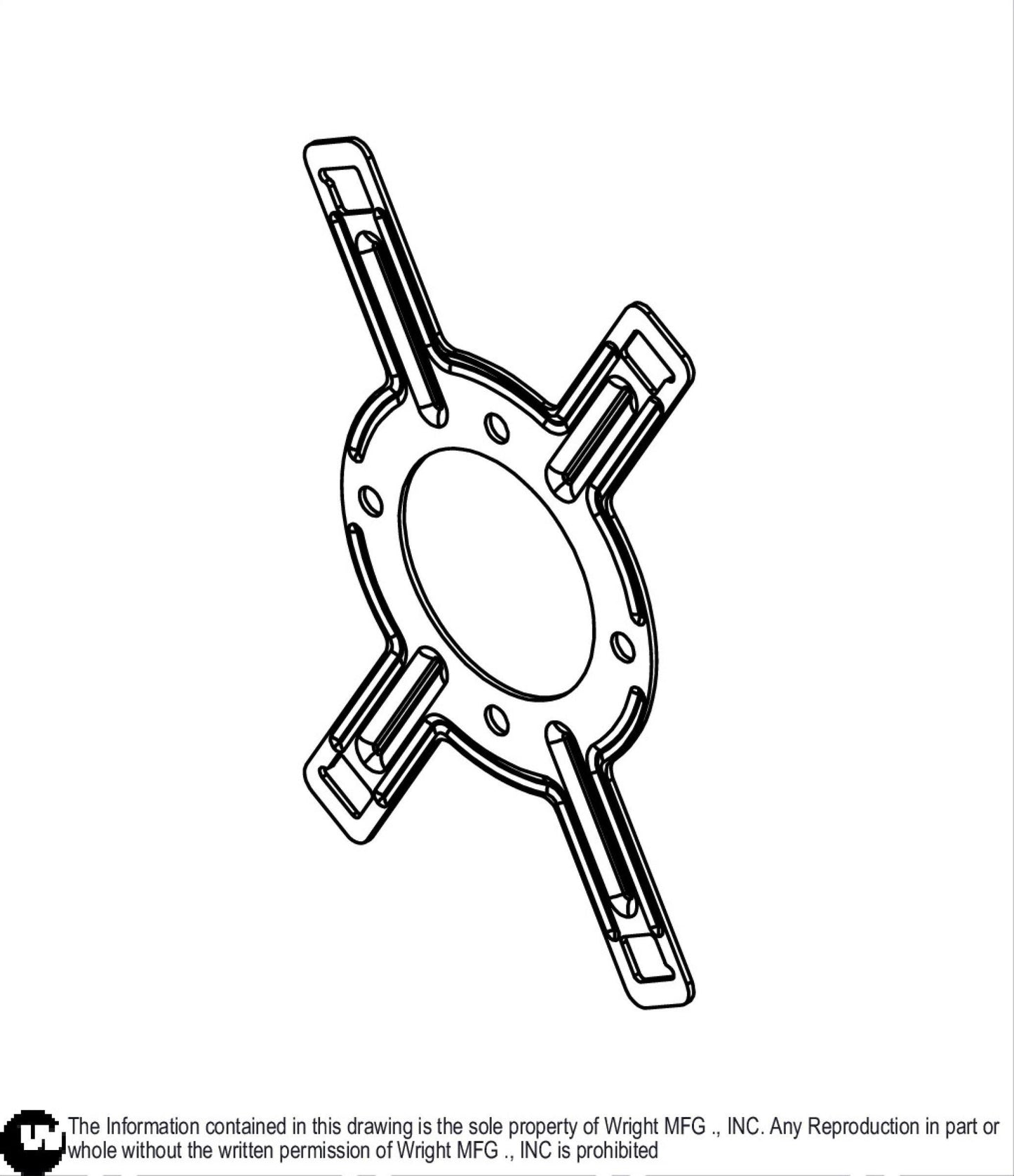 7" Fan Bracket HG# 52355 31490052.
