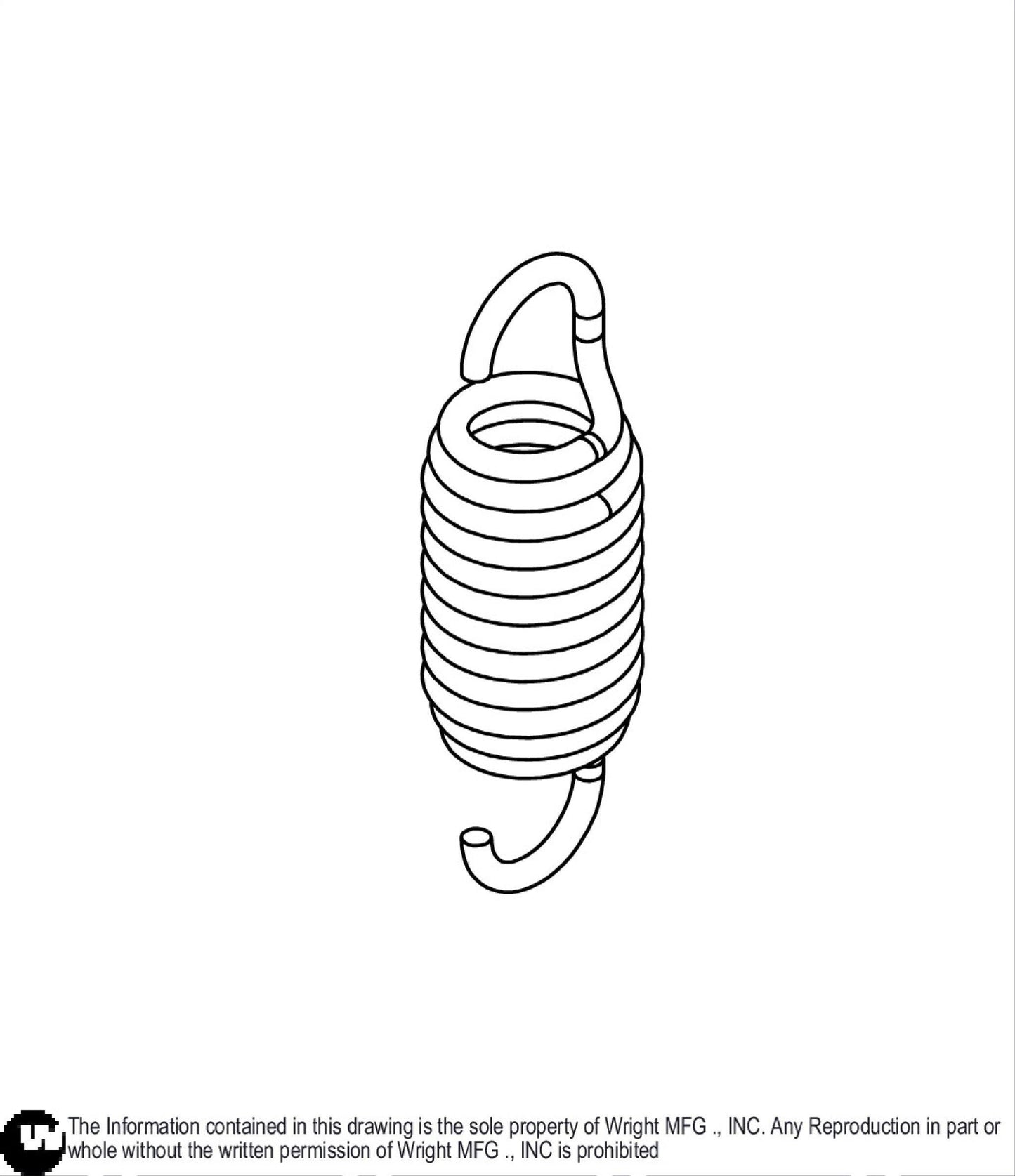 Black Hydro Pump Spring HG#51833 31490098.