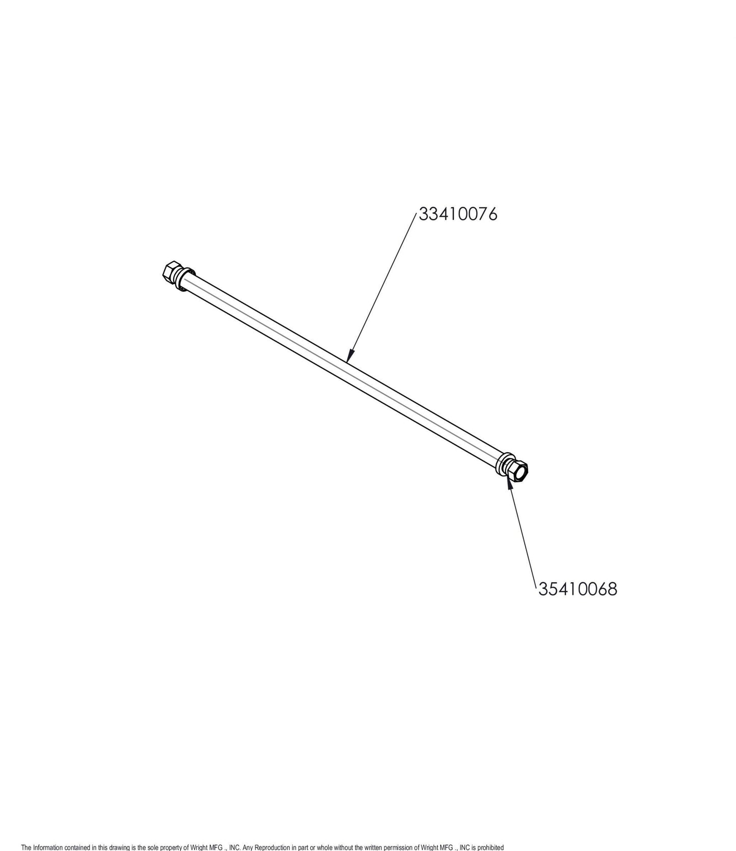 Low Pressure Hydro Hose, Tank-Filter 33410047.