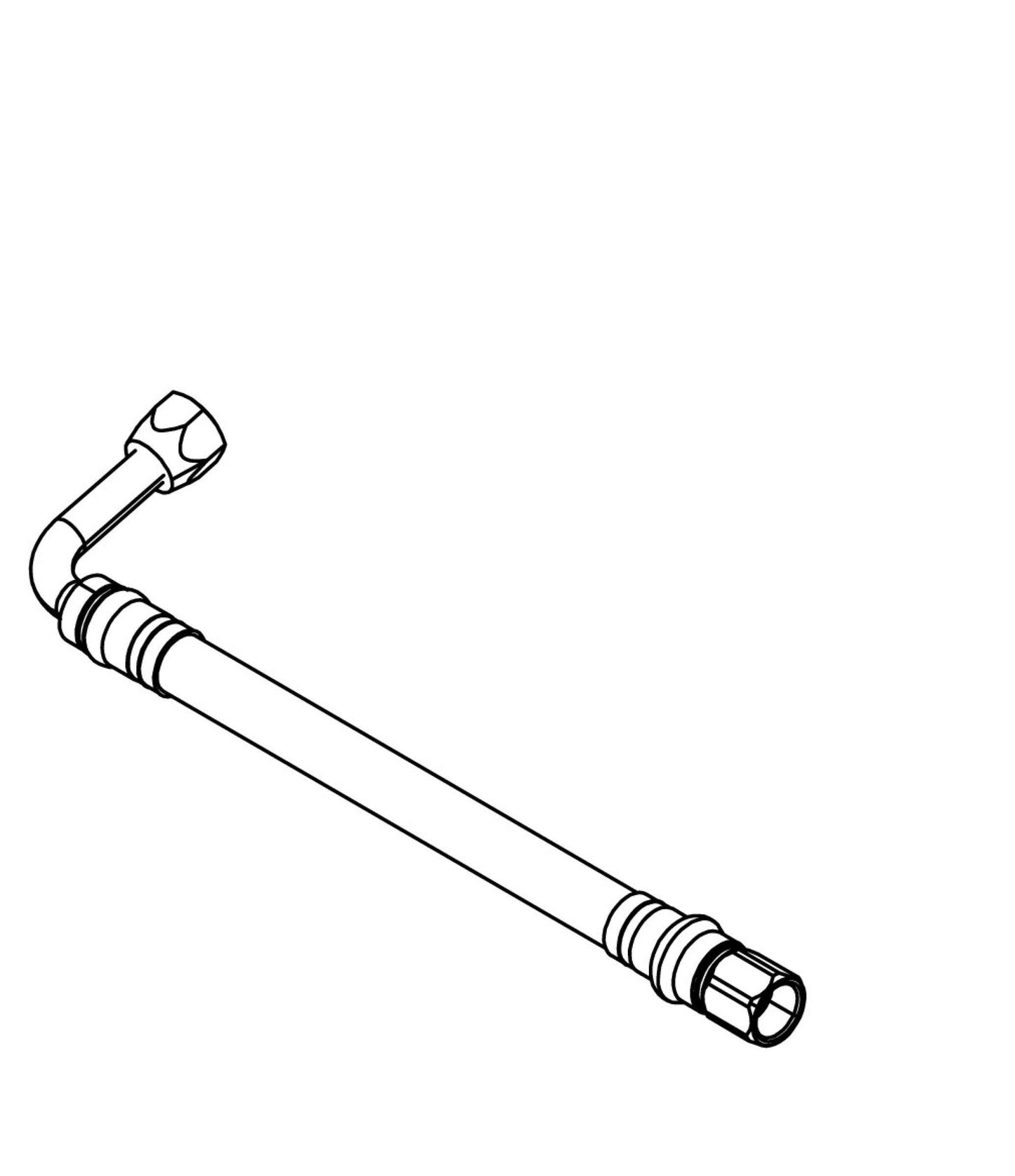 Left WZXT 9.5 High Pressure Hose 33410131.