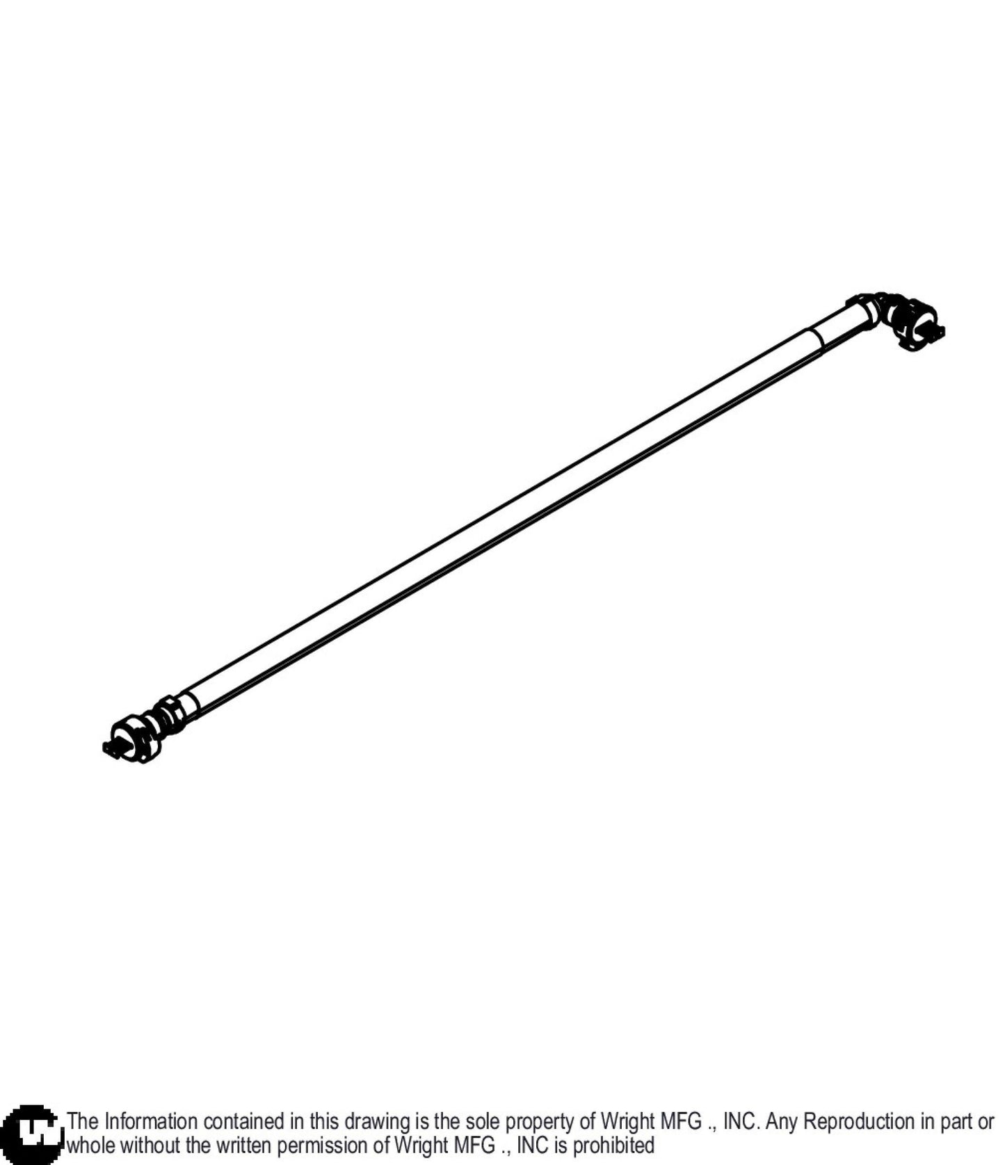 Red Oil Guard Scavenge Hose 25.3125" 33410139.