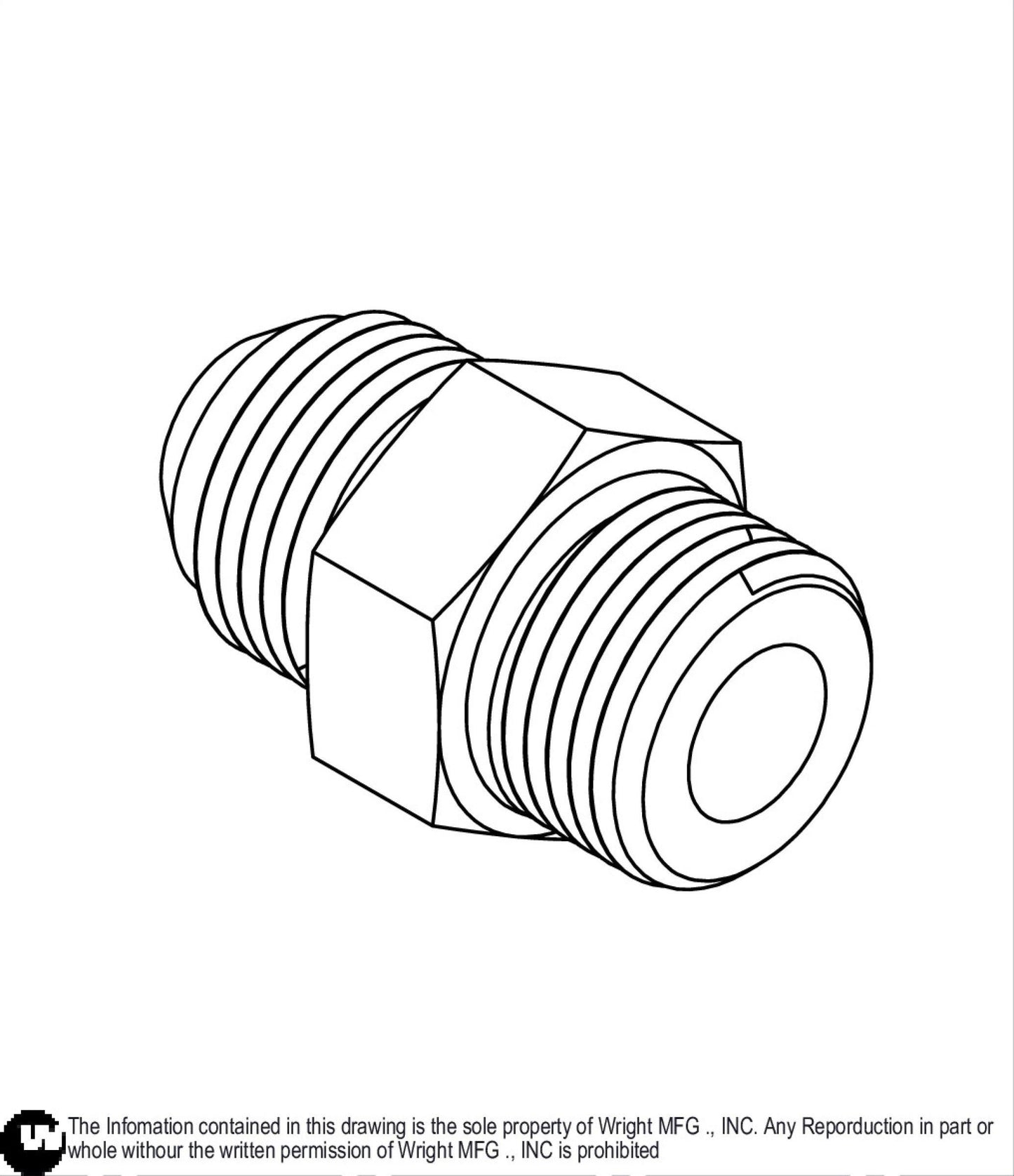 Straight Thread Connector 35410009.