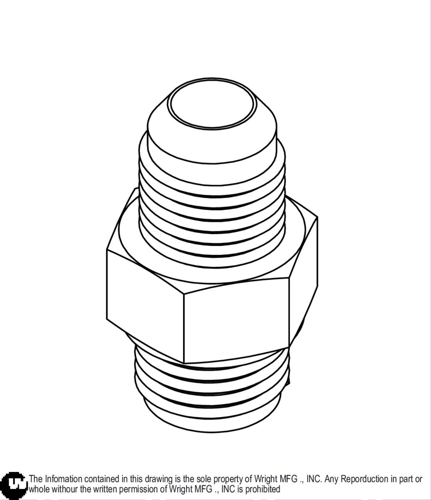 3/8 X 3/8 Male JIC Fitting 35410037.