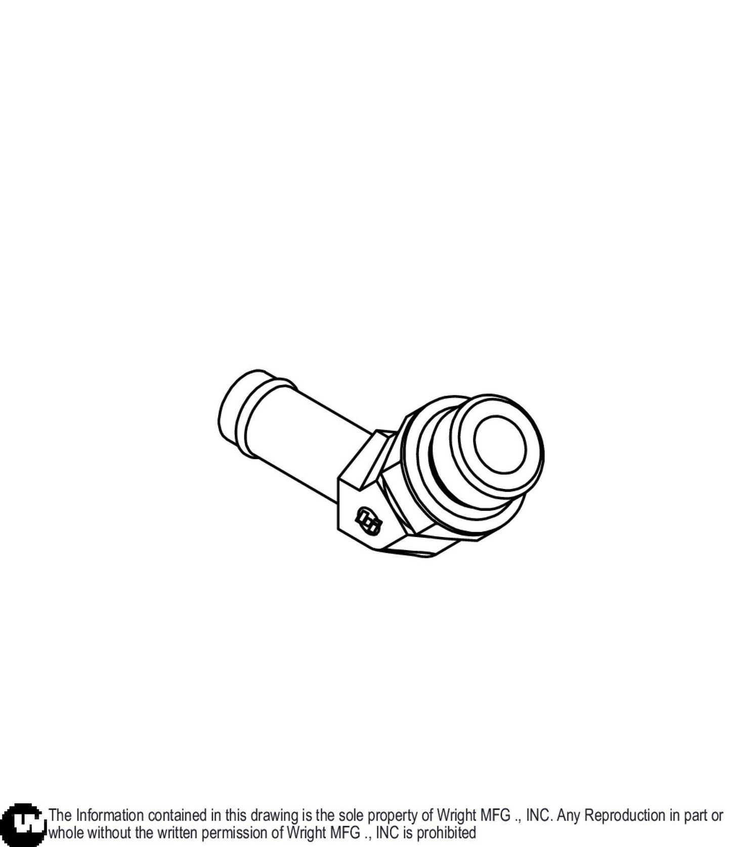 45 Degree -10 MORB X -10 Barb Fitting 35410095.