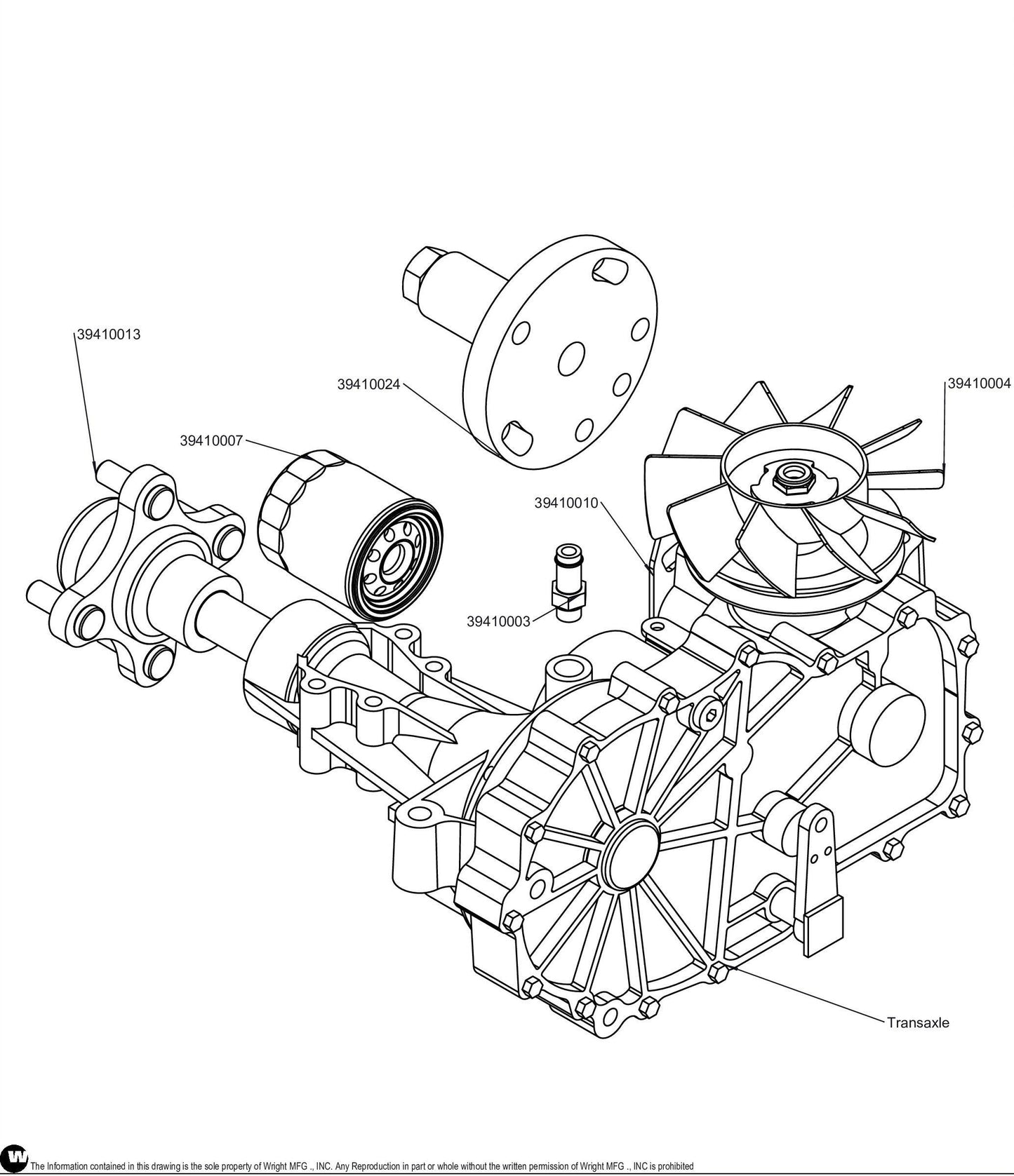 ZT-3400 Left Transmission, ZS-KHEE-3AEC-31LX 39410001.